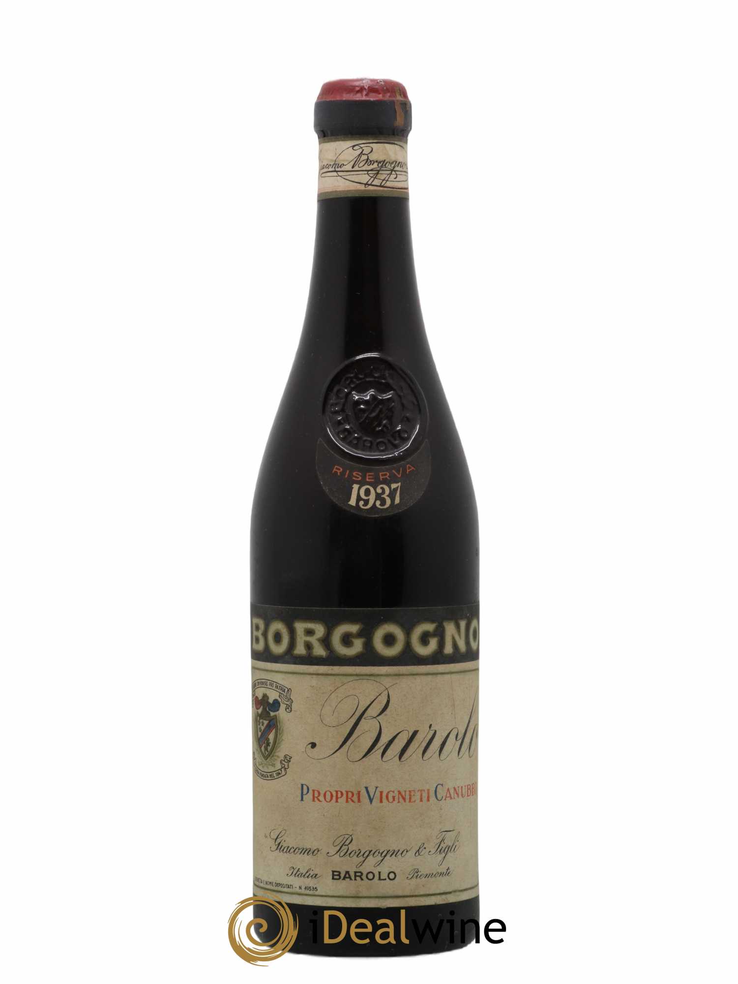 Barolo DOCG Riserva Giacomo Borgogno 1937 - Posten von 1 Flasche - 0
