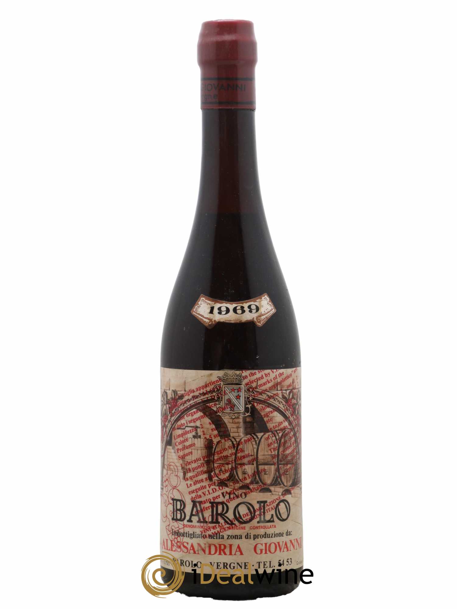 Barolo Alessandira Giovanni 1969 - Lot de 1 bouteille - 0