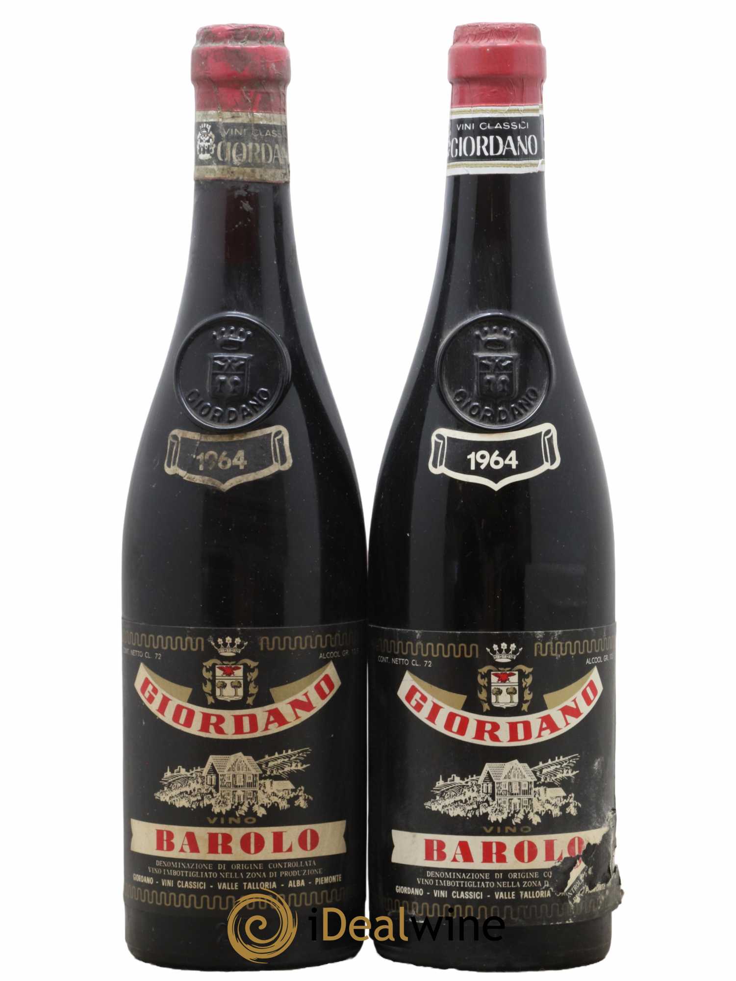 Barolo DOCG Giordano 1964 - Lotto di 2 bottiglie - 0