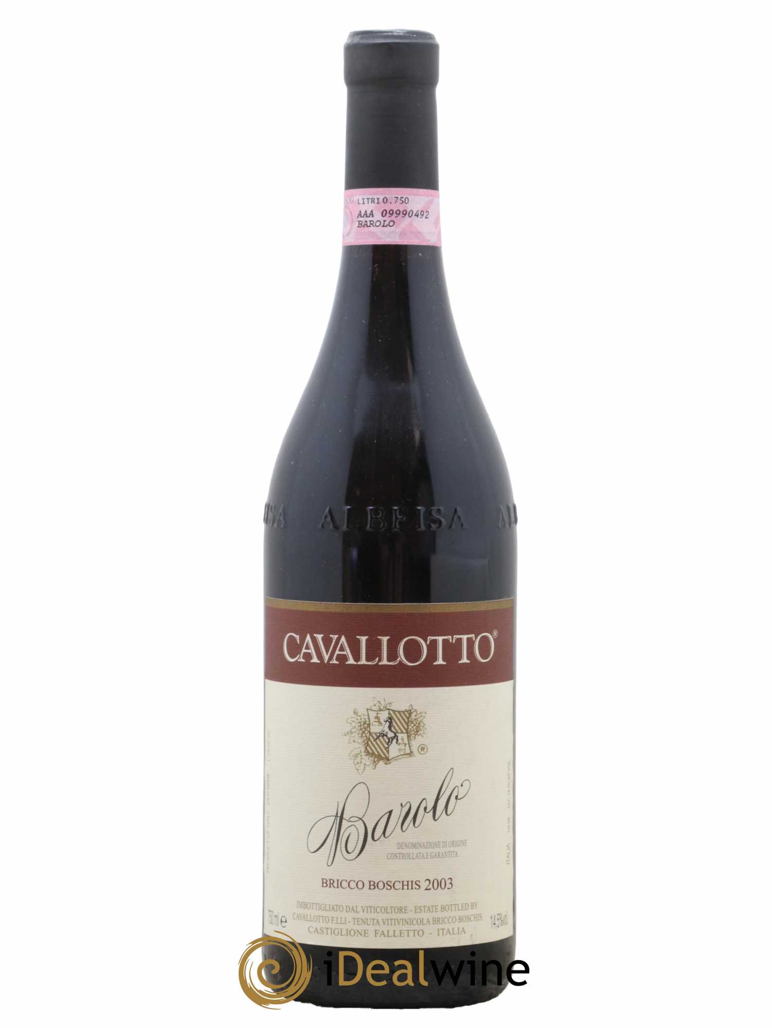 Barolo DOCG Bricco Boschis Cavallotto 2003 - Lot de 1 bouteille - 0