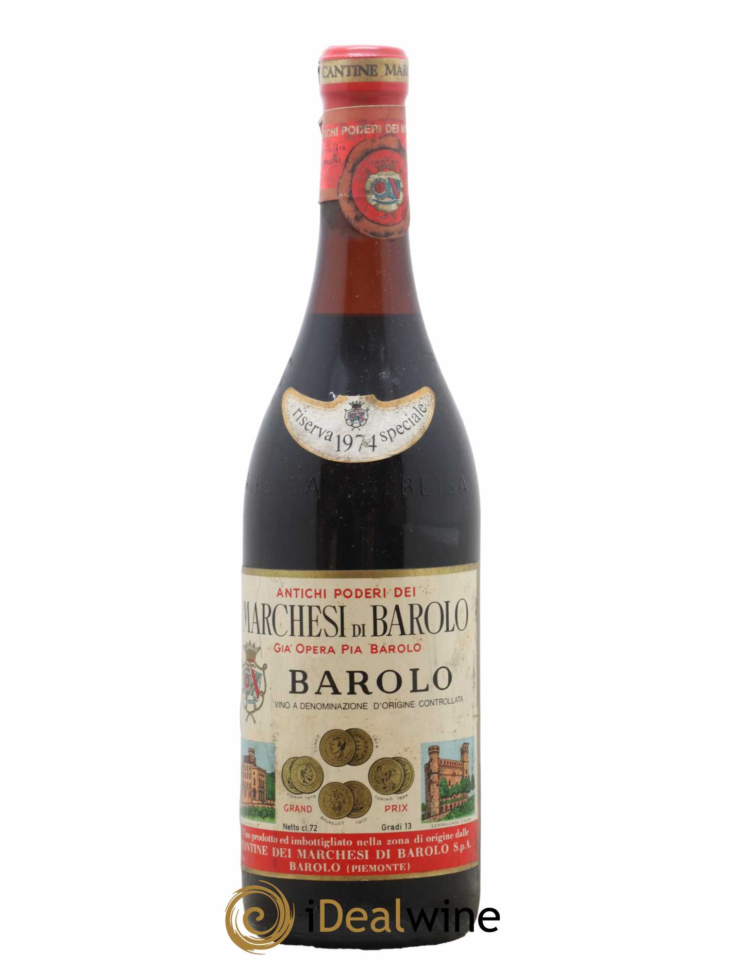 Barolo Riserva Speciale Marchesi 1974 - Posten von 1 Flasche - 0