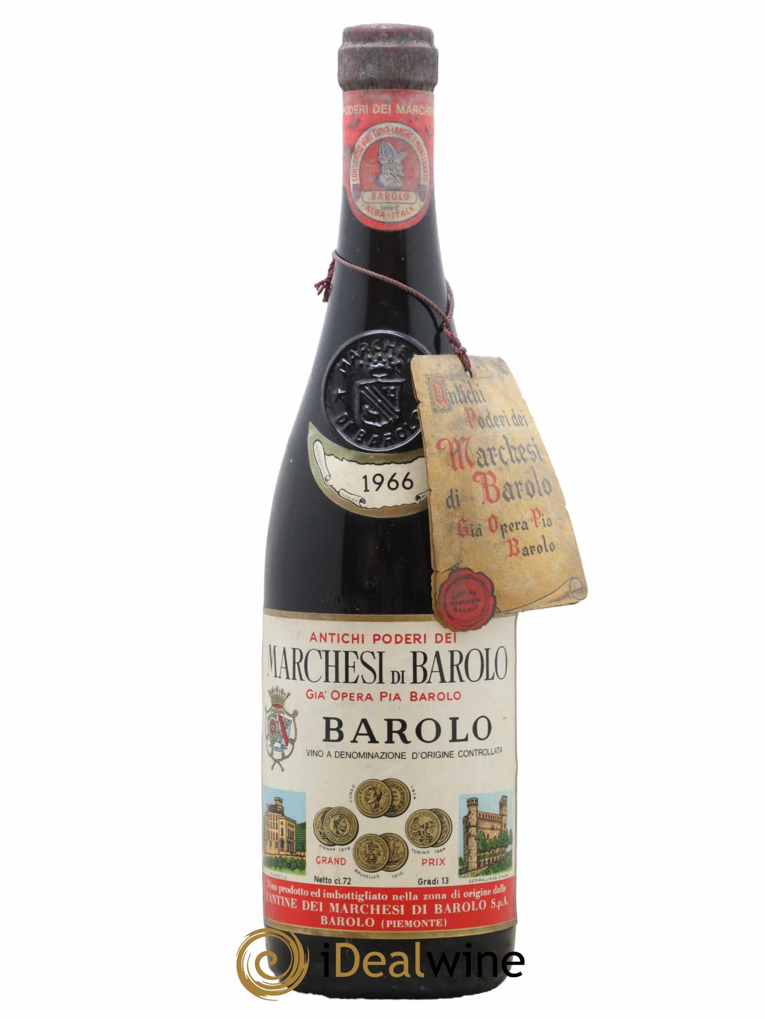 Barolo Marchesi Di Barolo 1966 - Lot de 1 bouteille - 0