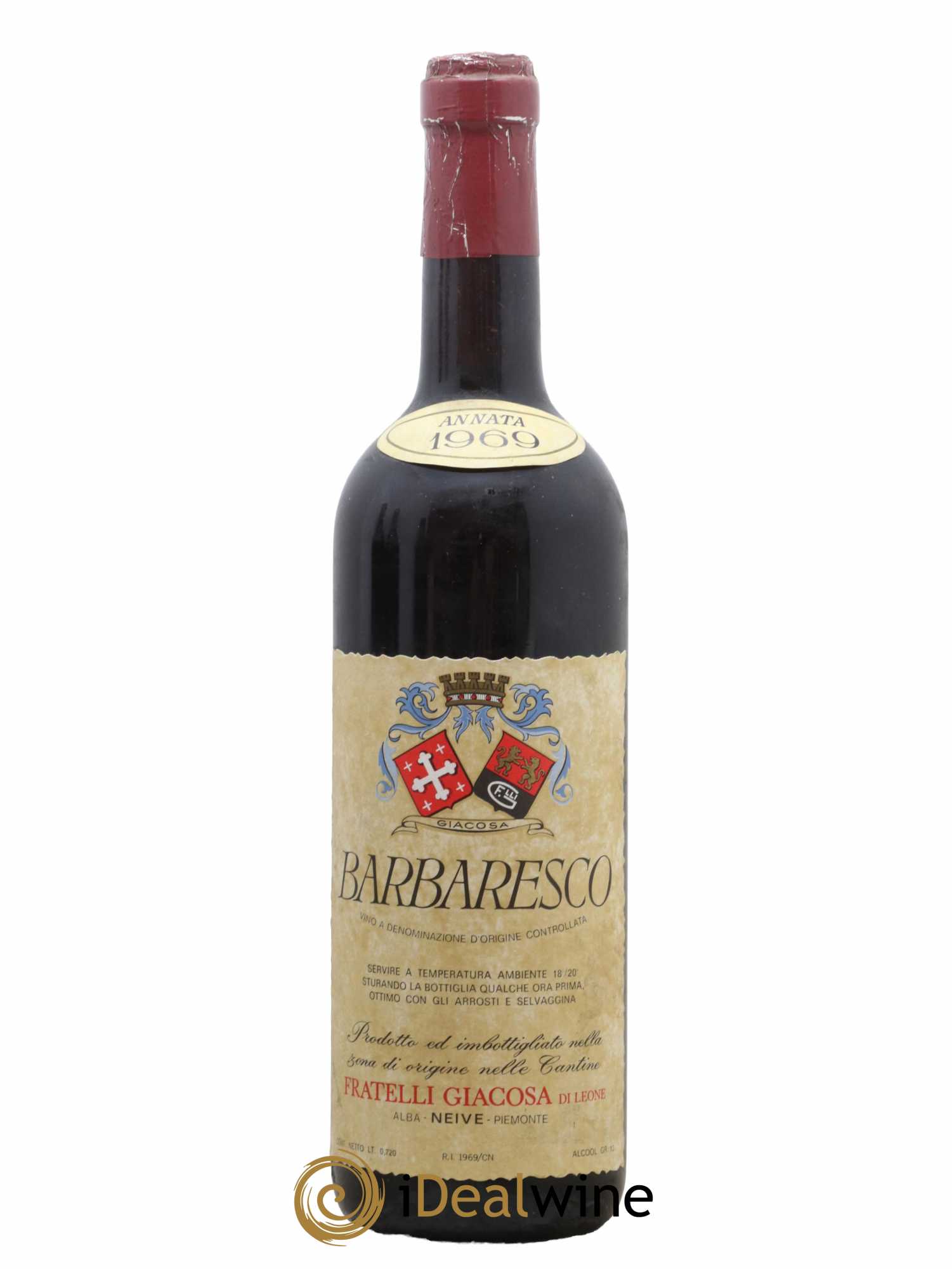 Barbaresco DOCG Fratelli Giacosa 1969 - Lot de 1 bouteille - 0