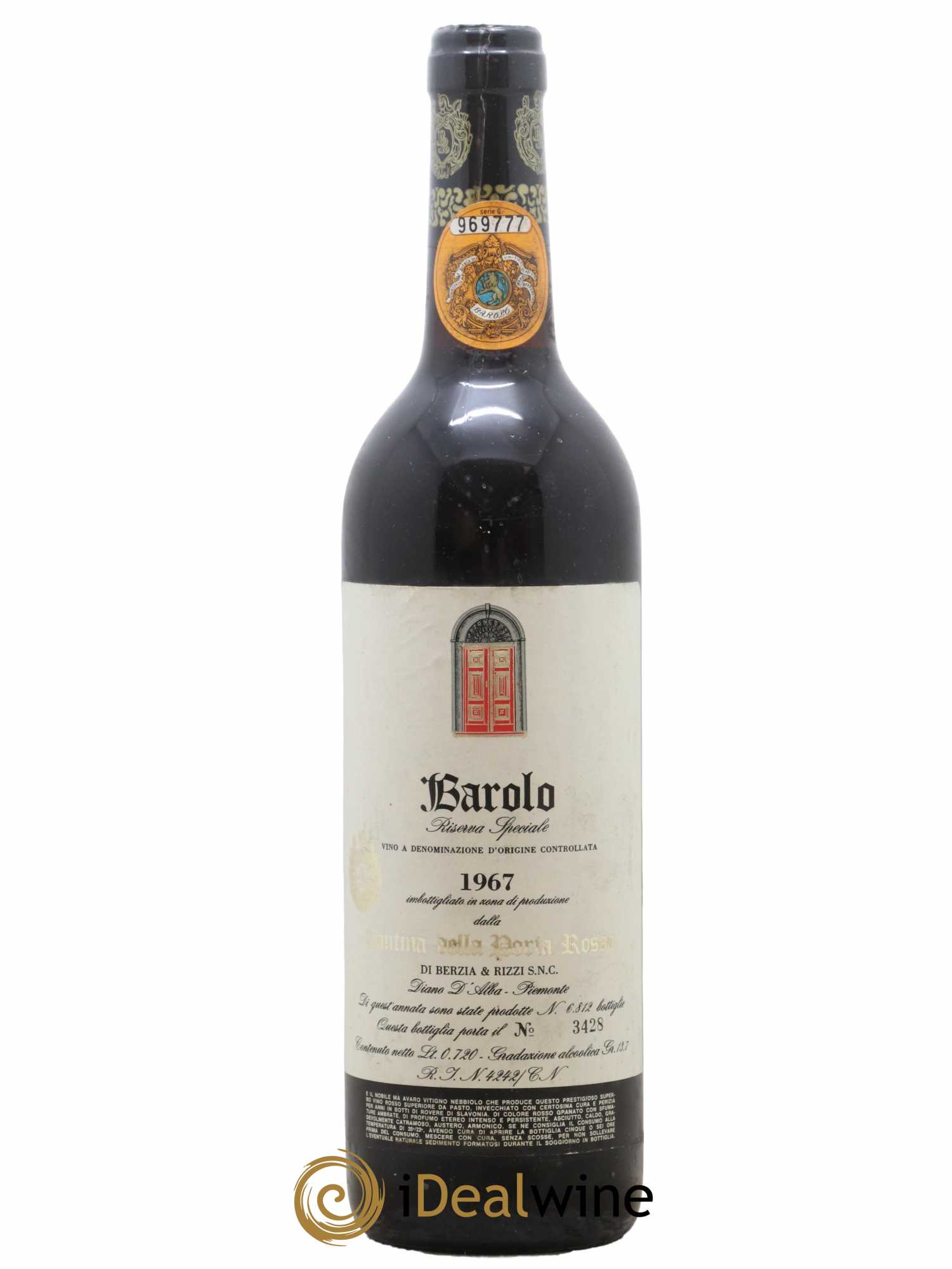 Barolo Cantine Della Porta Rossa 1967 - Lot de 1 bouteille - 0