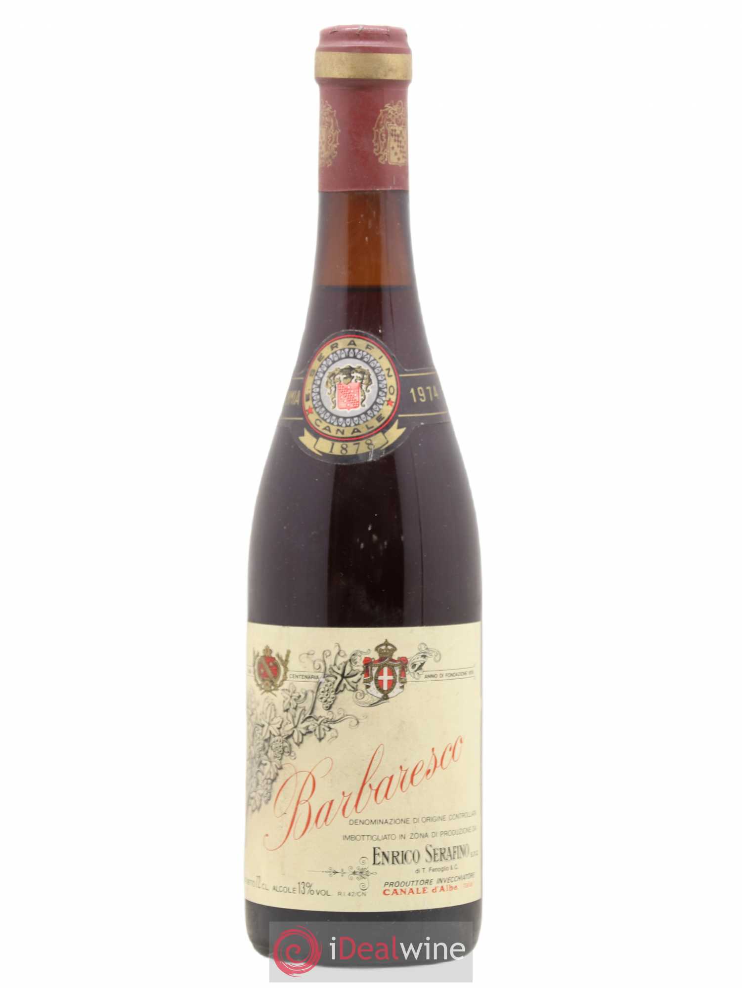 Barbaresco DOCG Enrico Serafino 1974 - Lot de 1 bouteille - 0