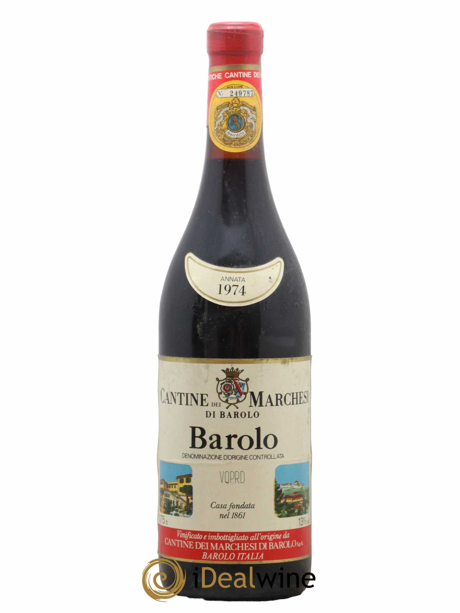 Barolo Marchesi Di Barolo 1974 - Lot de 1 bouteille - 0
