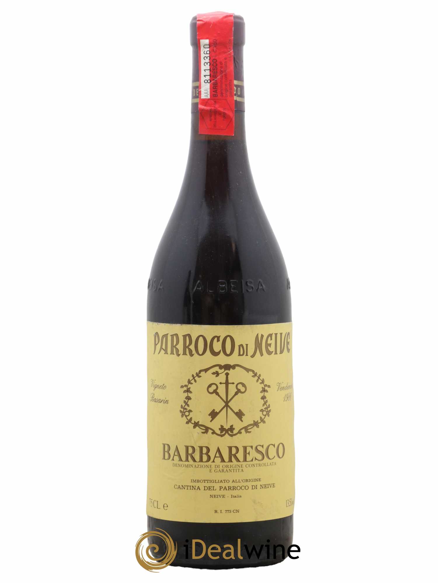 Barbaresco DOCG Vigneto Basarin Cantina Del Parroco di Neive 1986 - Lot de 1 bouteille - 0