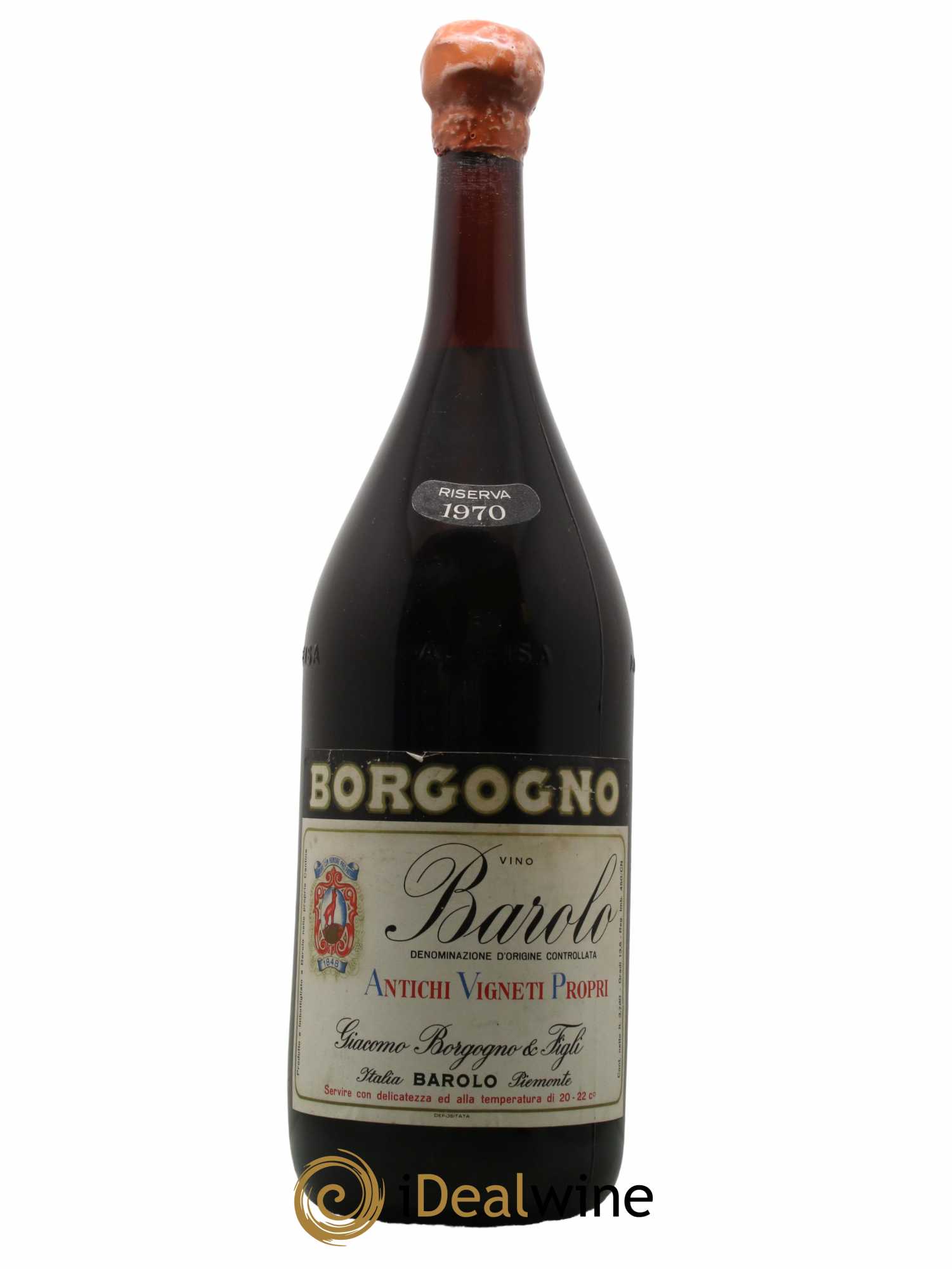 Barolo DOCG Riserva Giacomo Borgogno 1970 - Lot de 1 double magnum - 0