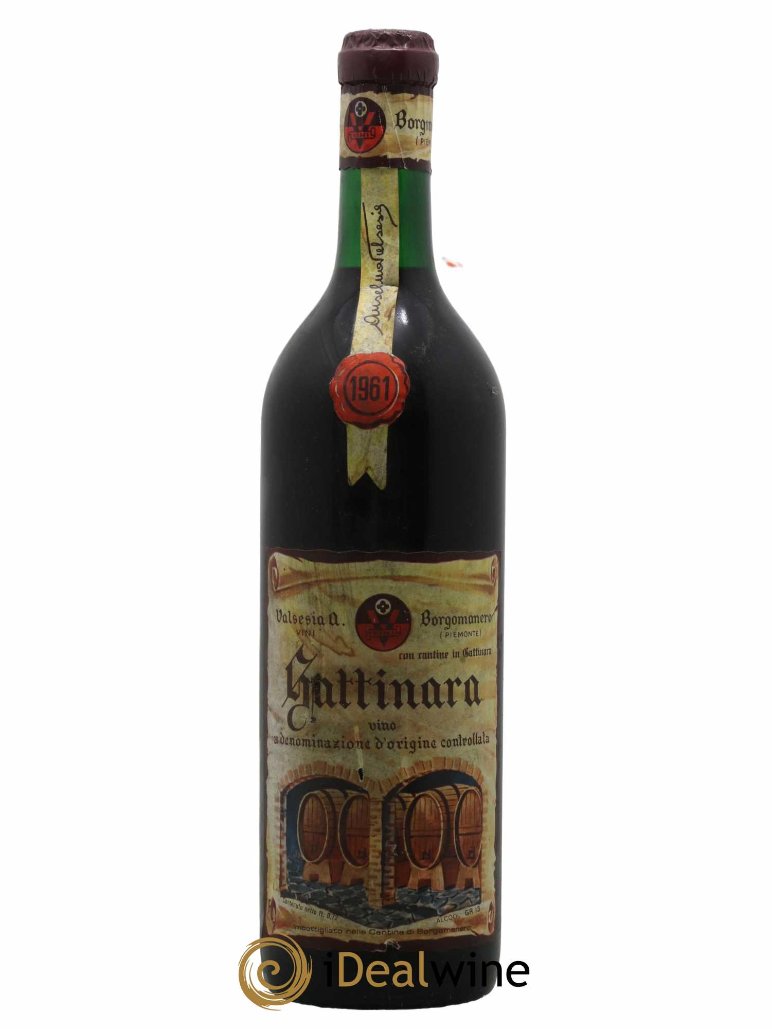 Gattinara DOCG Valsesia Borgomanero 1961 - Lotto di 1 bottiglia - 0