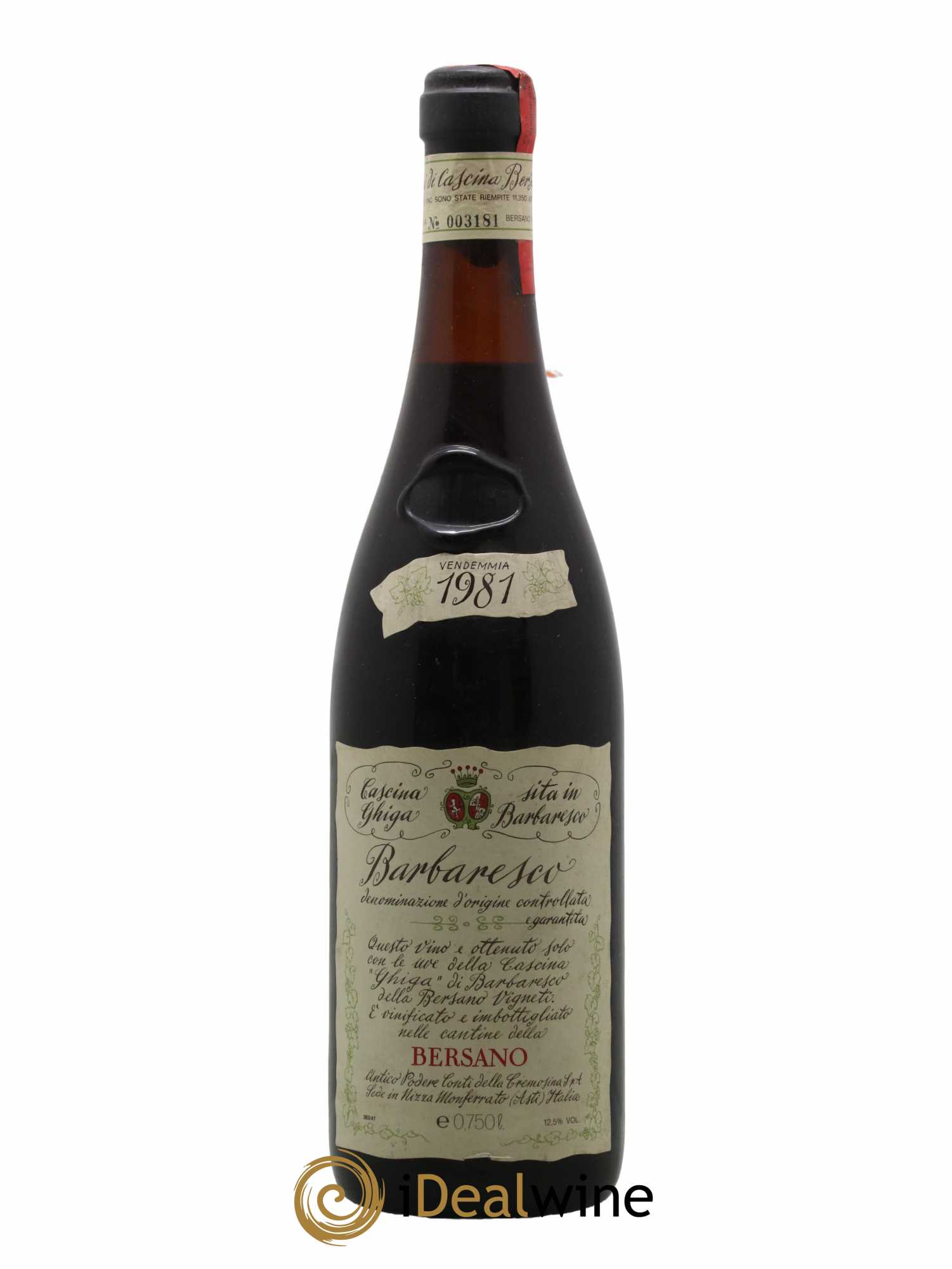 Barbaresco DOCG Bersano Cascina Ghiga 1981 - Lot de 1 bouteille - 0