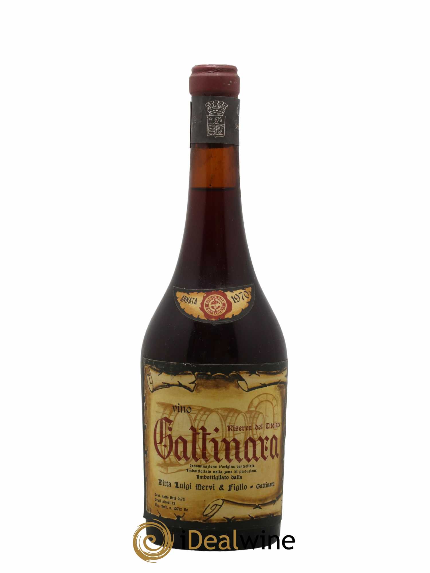 Gattinara DOCG Nervi Conterno Riserva del Titolare 1970 - Lot de 1 bouteille - 0