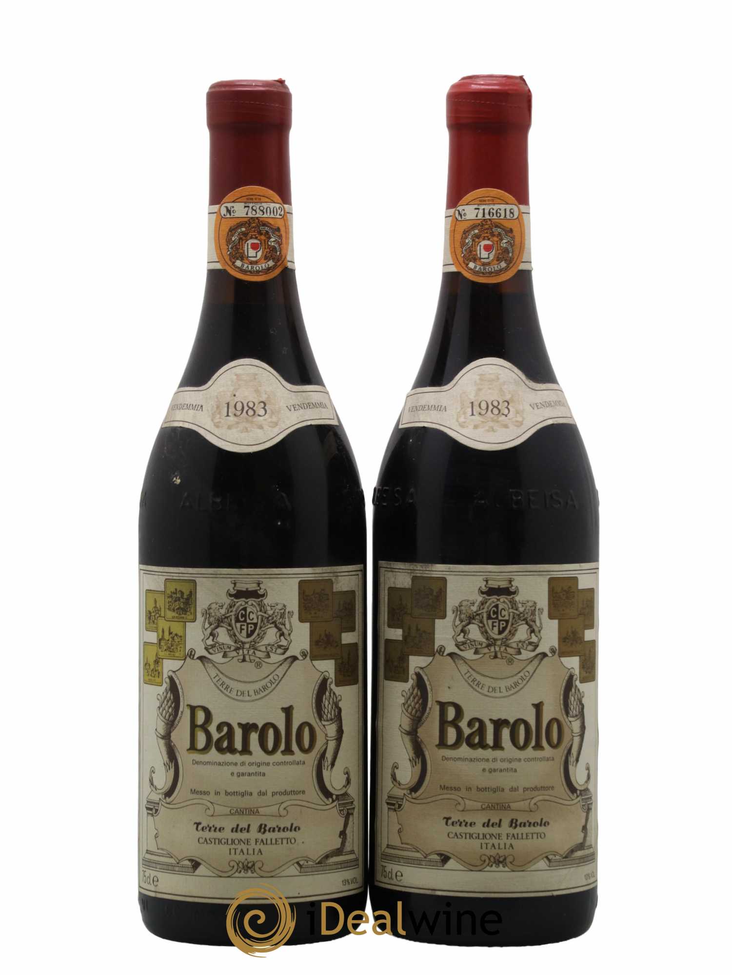 Barolo Terre Del Barolo 1983 - Lot de 2 bouteilles - 0
