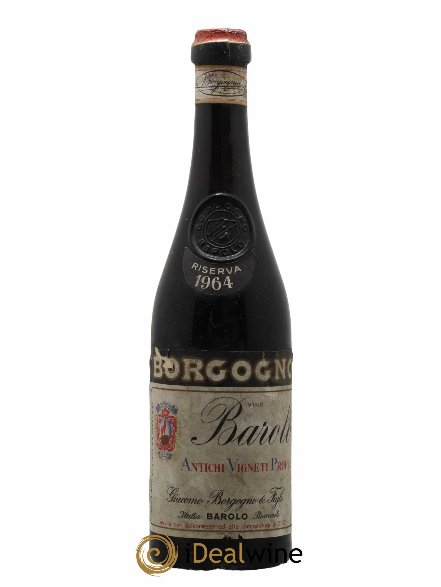 Barolo DOCG Riserva Giacomo Borgogno 1964 - Lot de 1 bouteille - 0