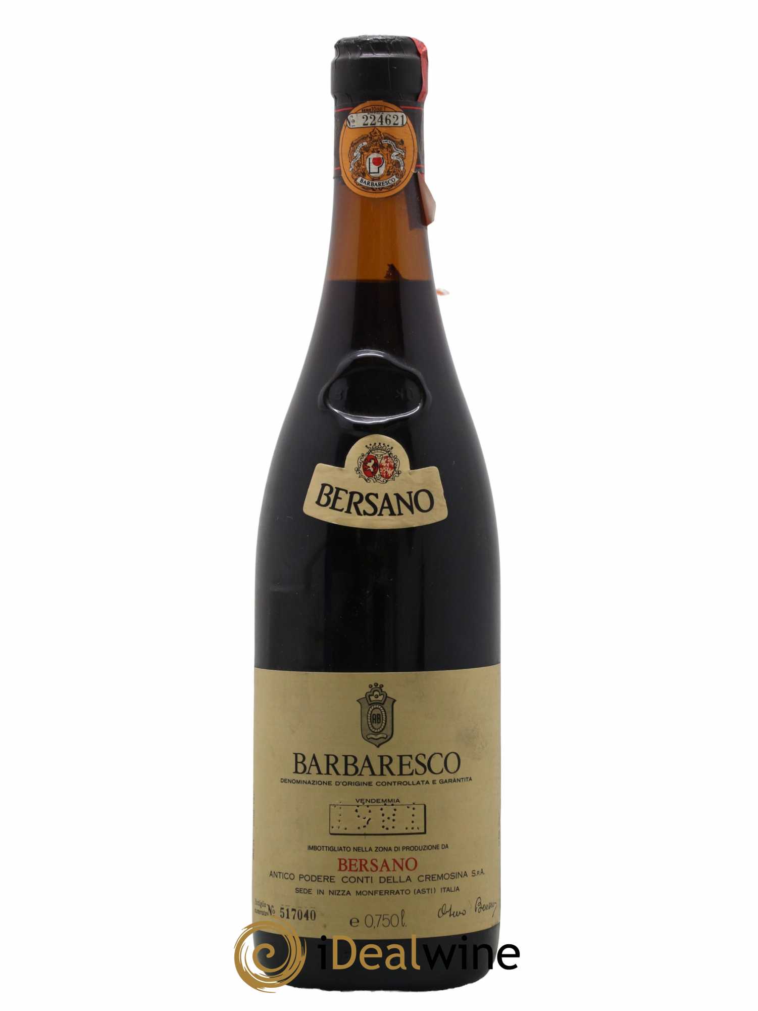 Barbaresco DOCG Bersano 1981 - Lot de 1 bouteille - 0