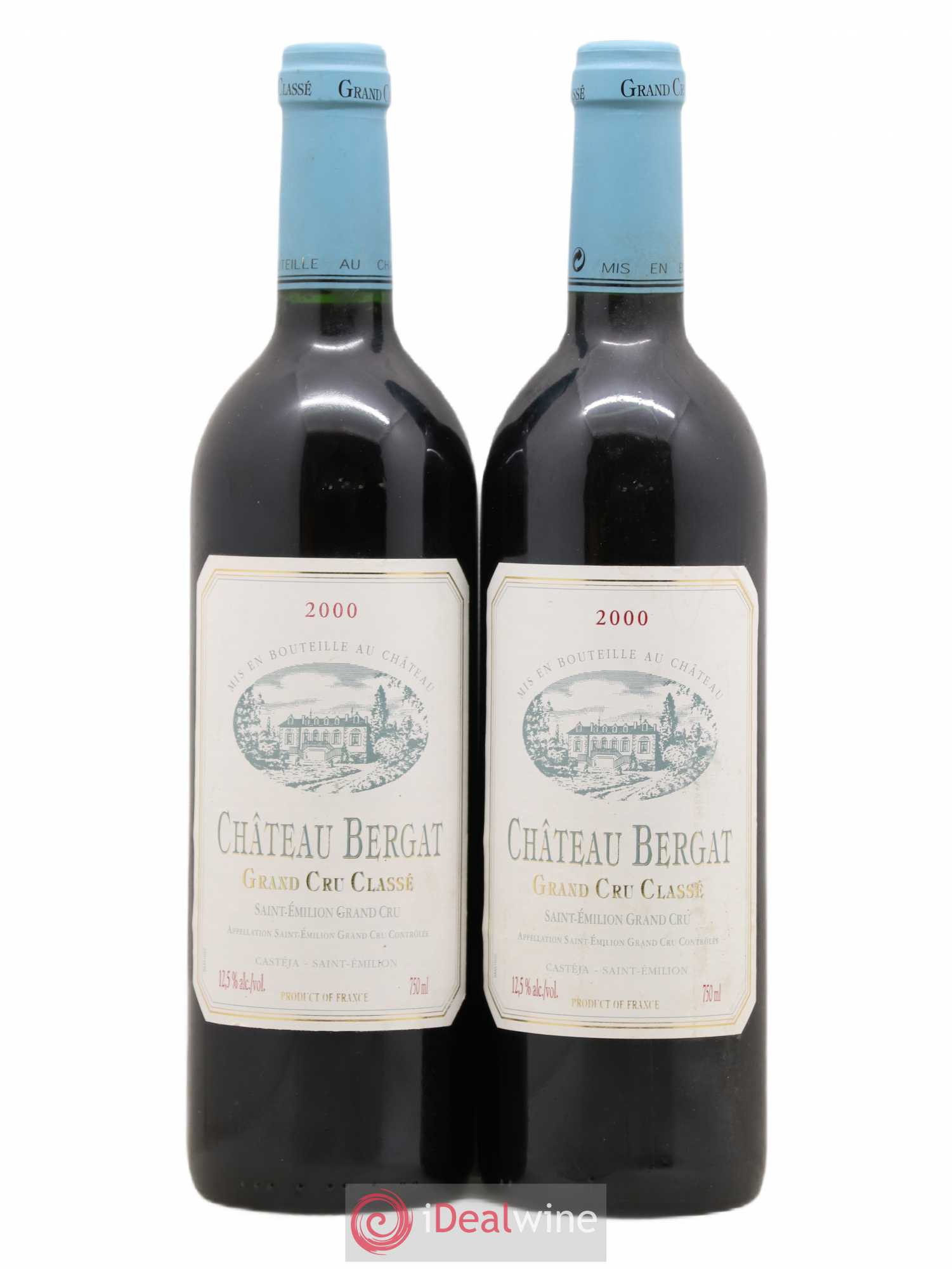 Château Bergat (sans prix de réserve) 2000 - Lot de 2 bouteilles - 0