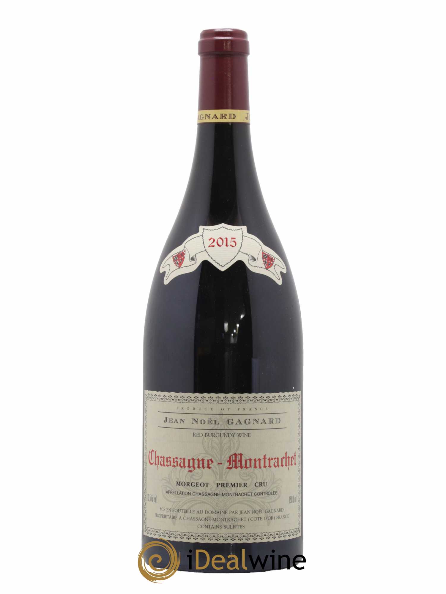Chassagne-Montrachet 1er Cru Morgeot Jean Noel Gagnard 2015 - Lot de 1 magnum - 0