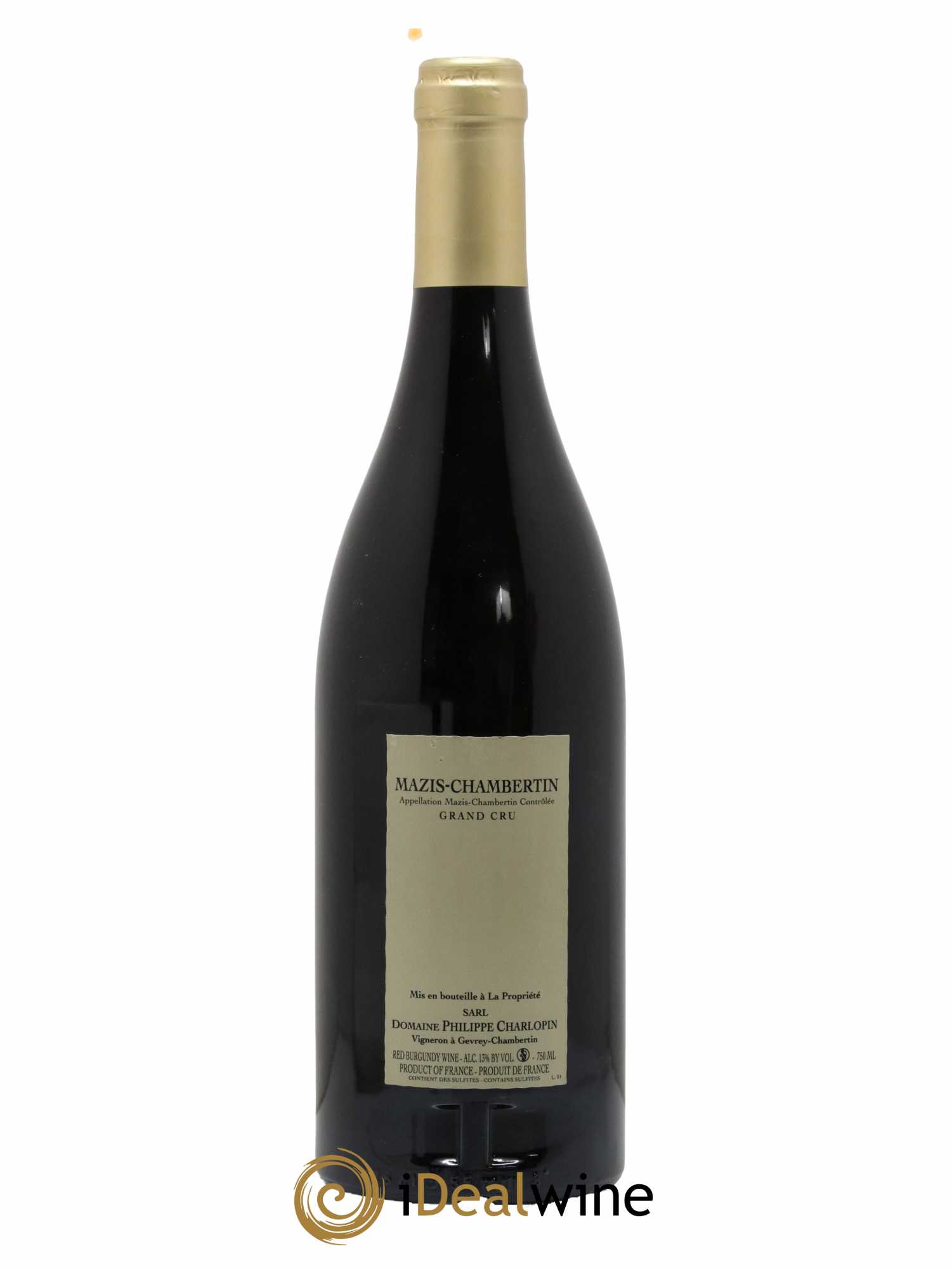 Mazis-Chambertin Grand Cru Charlopin-Parizot 2011 - Lot de 1 bouteille - 1