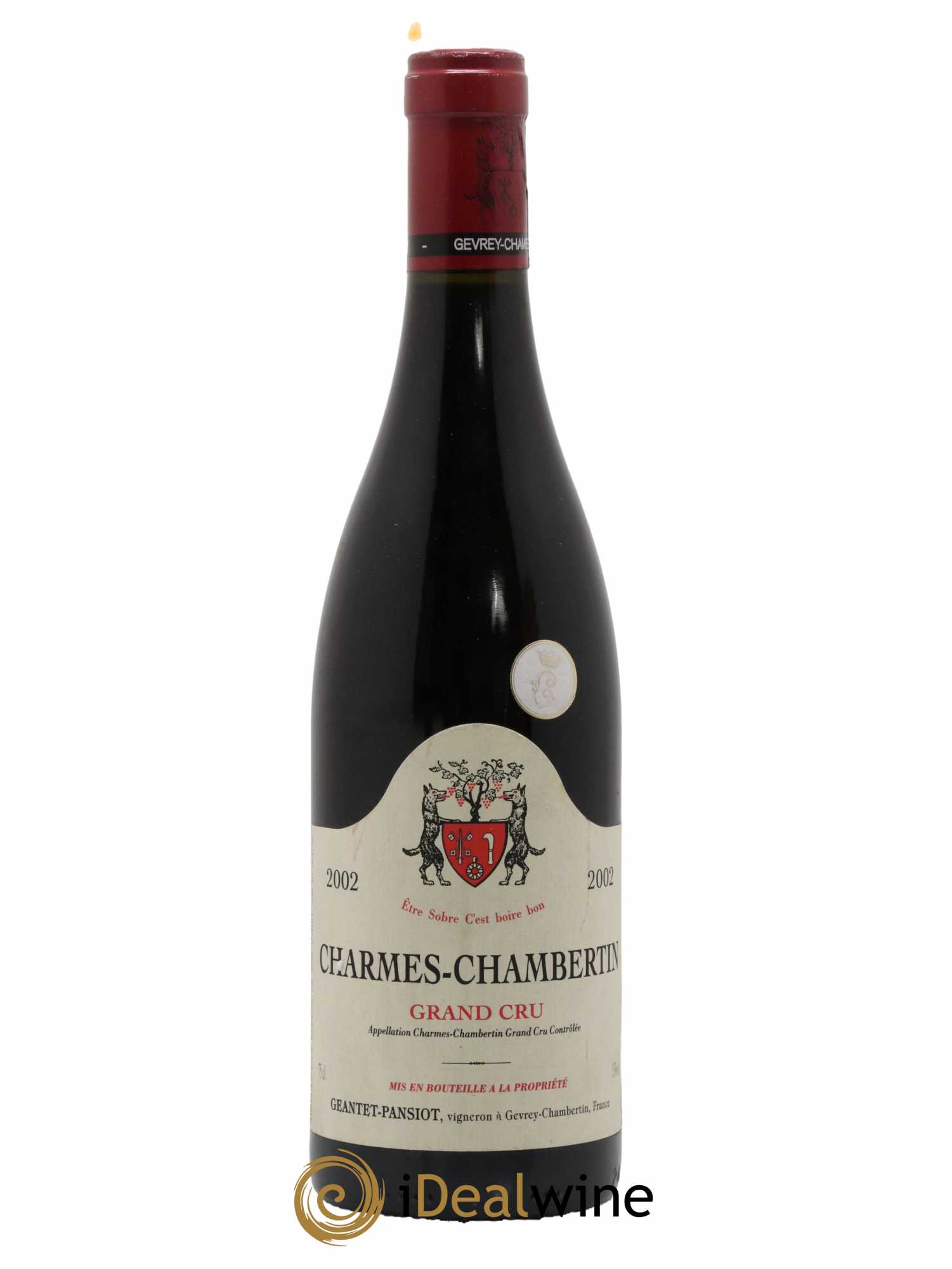 Charmes-Chambertin Grand Cru Geantet-Pansiot 2002 - Lot de 1 bouteille - 0