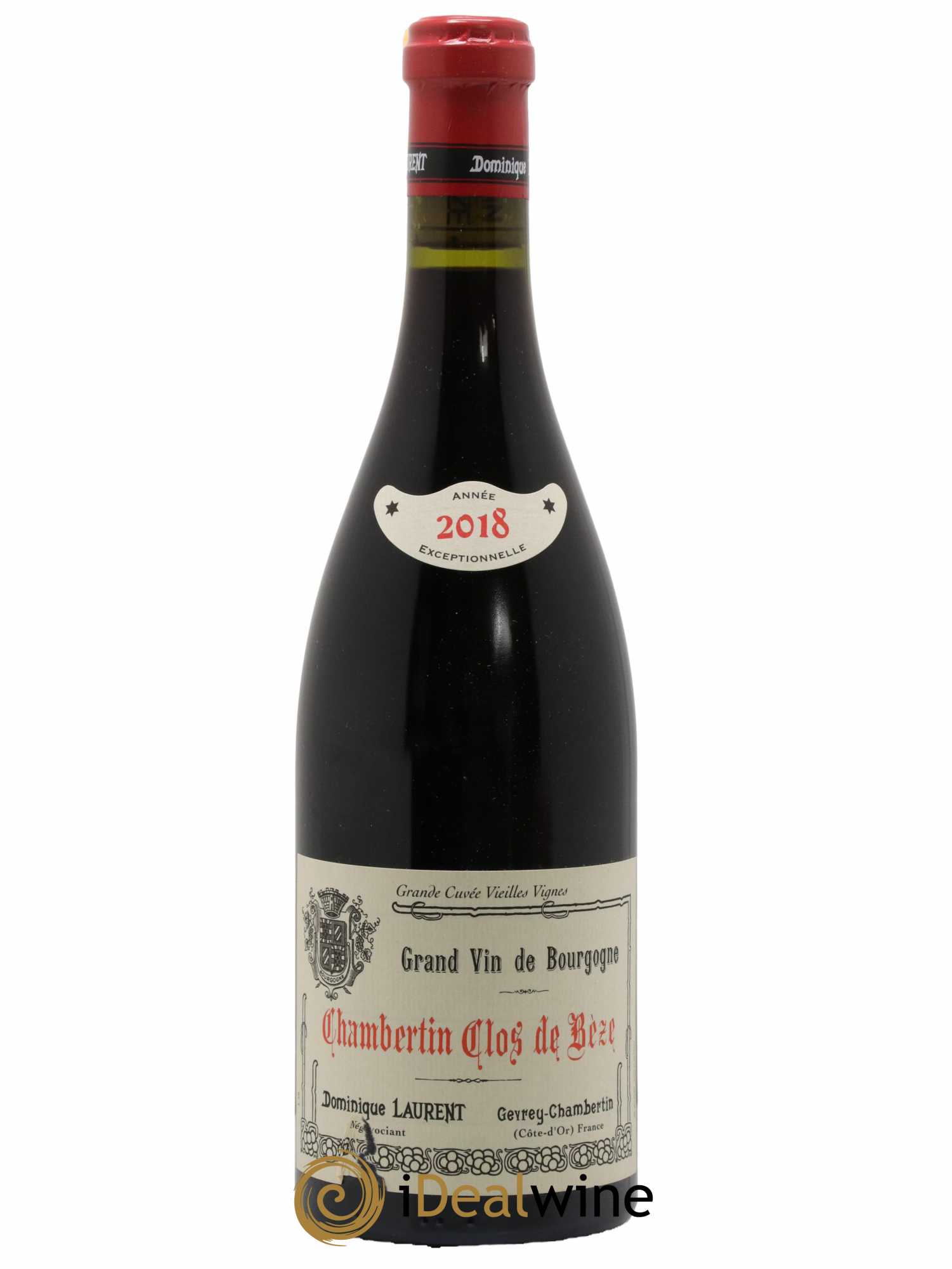 Chambertin Clos de Bèze Grand Cru Grande cuvée Vieilles vignes Dominique Laurent 2018 - Lot de 1 bouteille - 0