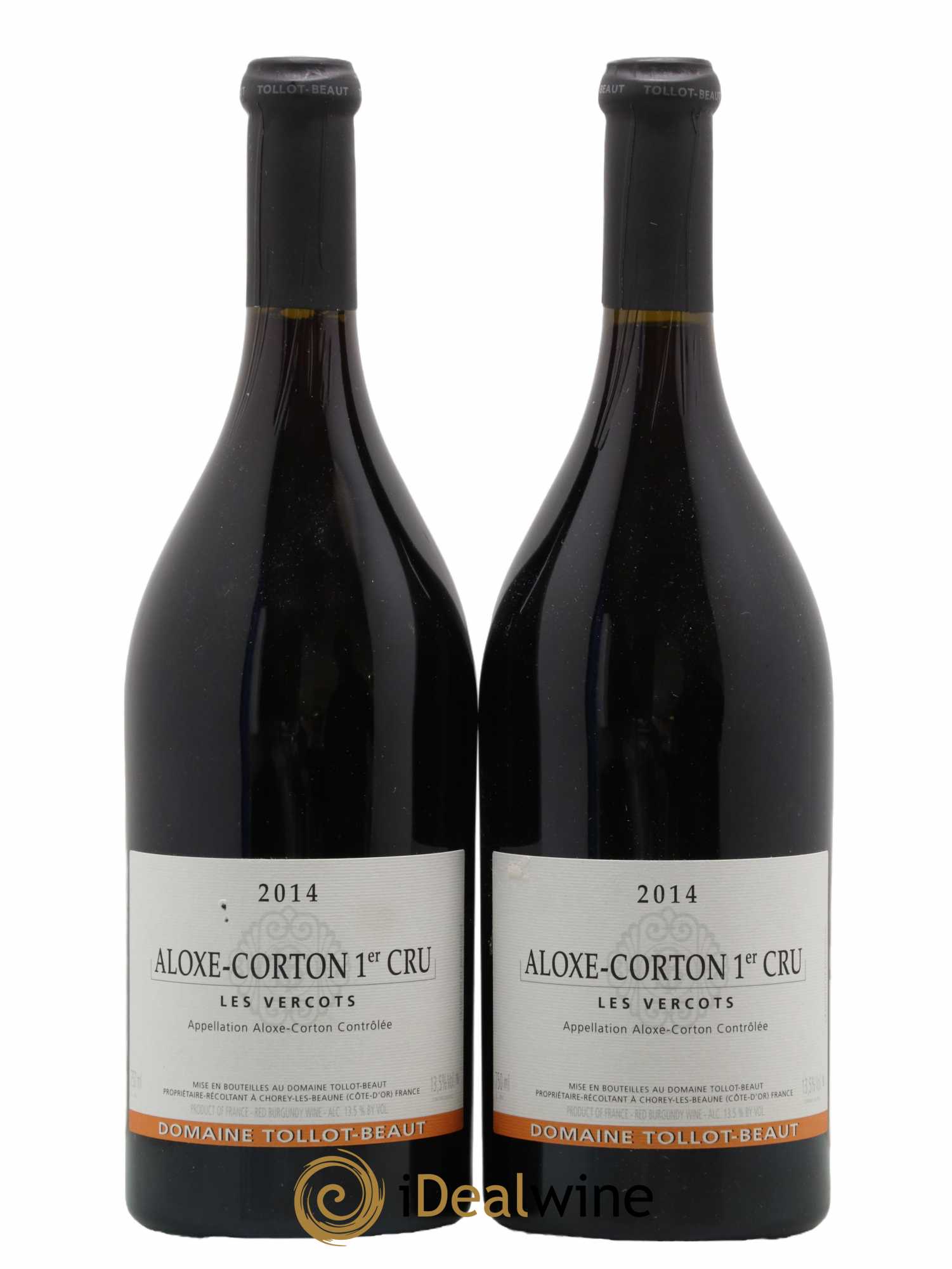 Aloxe-Corton 1er Cru Les Vercots Tollot Beaut (Domaine) 2014 - Lot de 2 bouteilles - 0