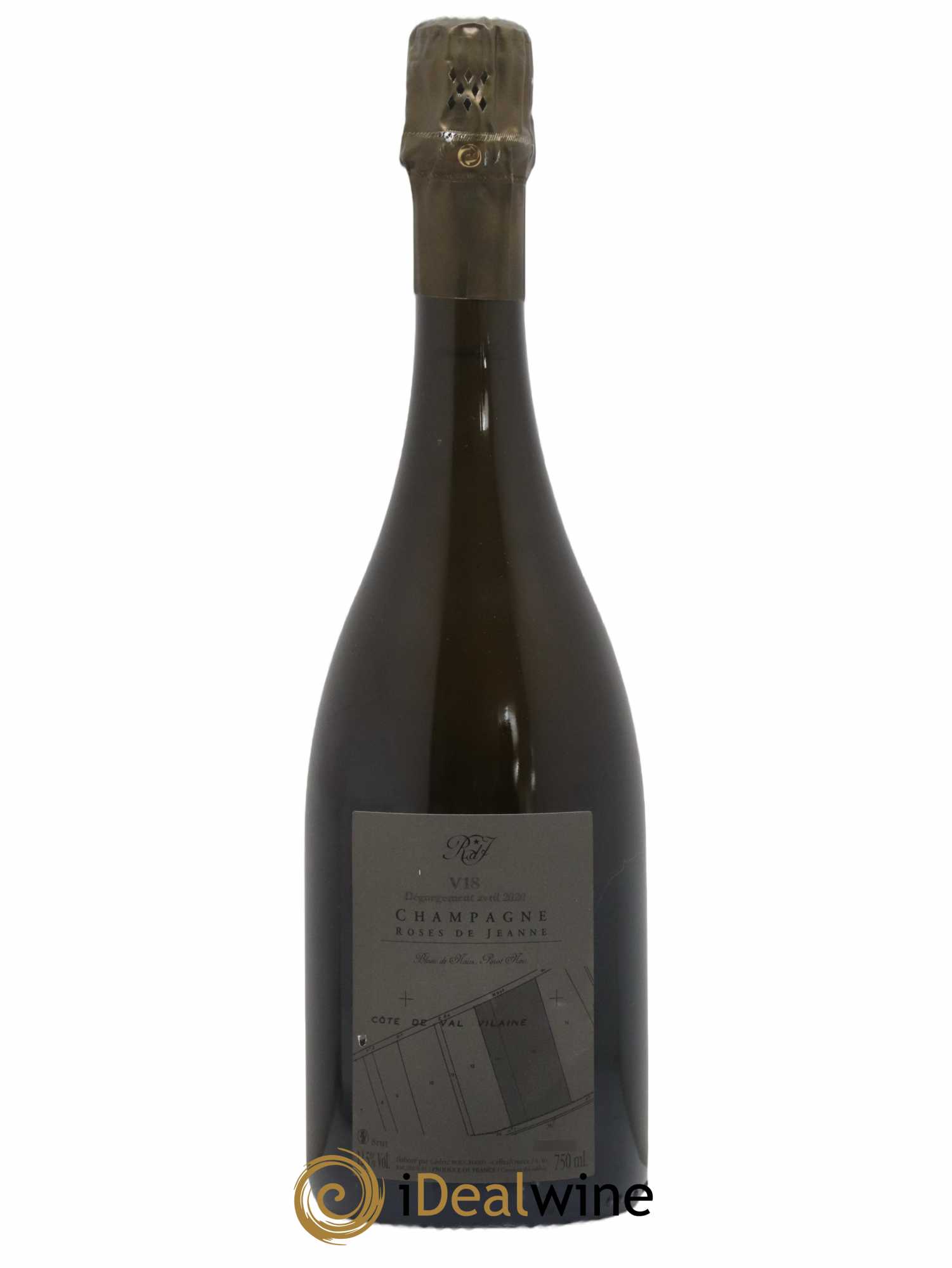 Roses de Jeanne Côte de Val Vilaine Blanc de Noirs Cédric Bouchard 2018 - Lot de 1 bouteille - 1