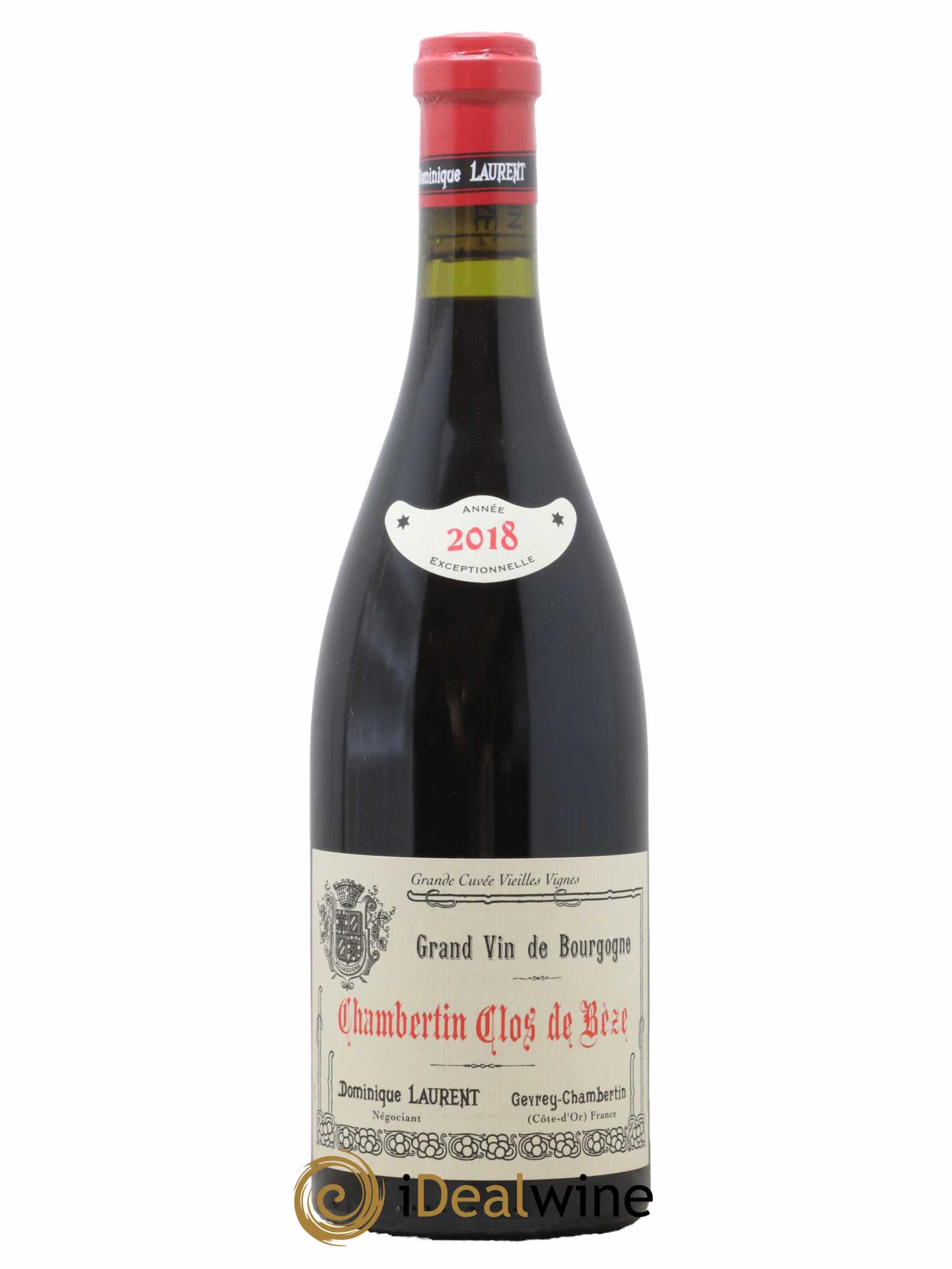Chambertin Clos de Bèze Grand Cru Grande cuvée Vieilles vignes Dominique Laurent 2018 - Lot de 1 bouteille - 0