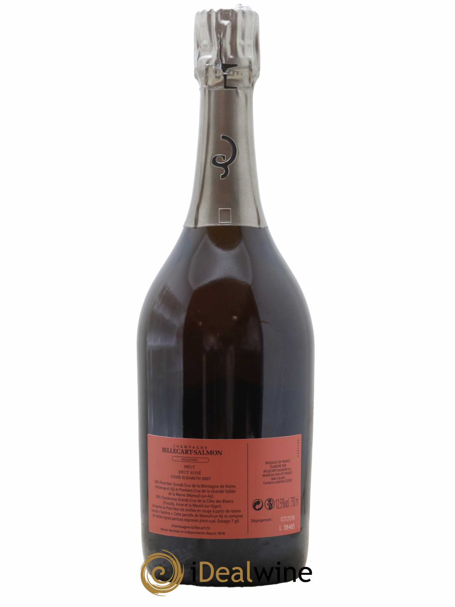 Elisabeth Salmon Billecart-Salmon 2007 - Lot de 1 bouteille - 1