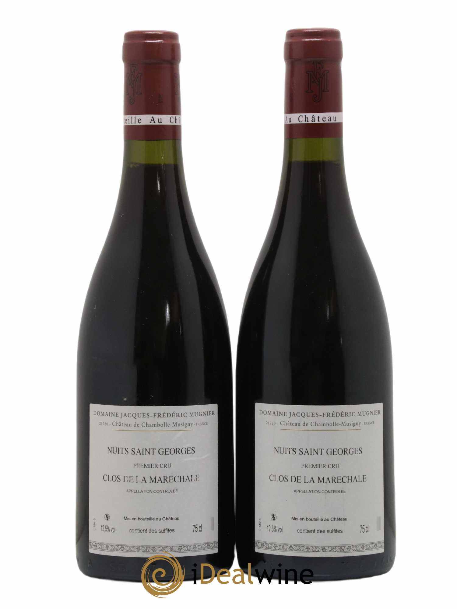 Nuits-Saint-Georges 1er Cru Clos de La Maréchale Jacques-Frédéric Mugnier 2013 - Lot of 2 bottles - 1