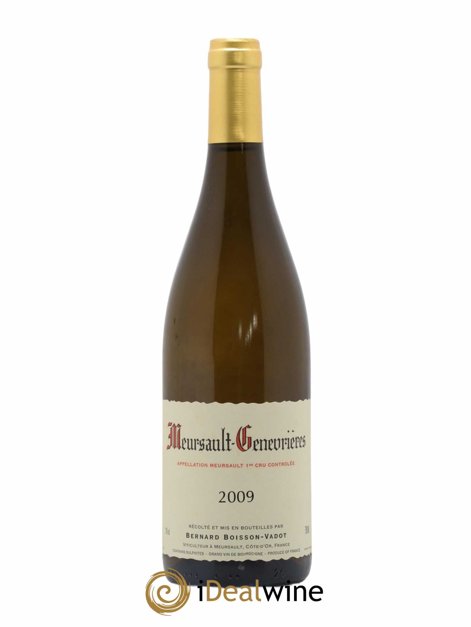 Meursault 1er Cru Genevrières Boisson-Vadot (Domaine) 2009 - Lot de 1 bouteille - 0