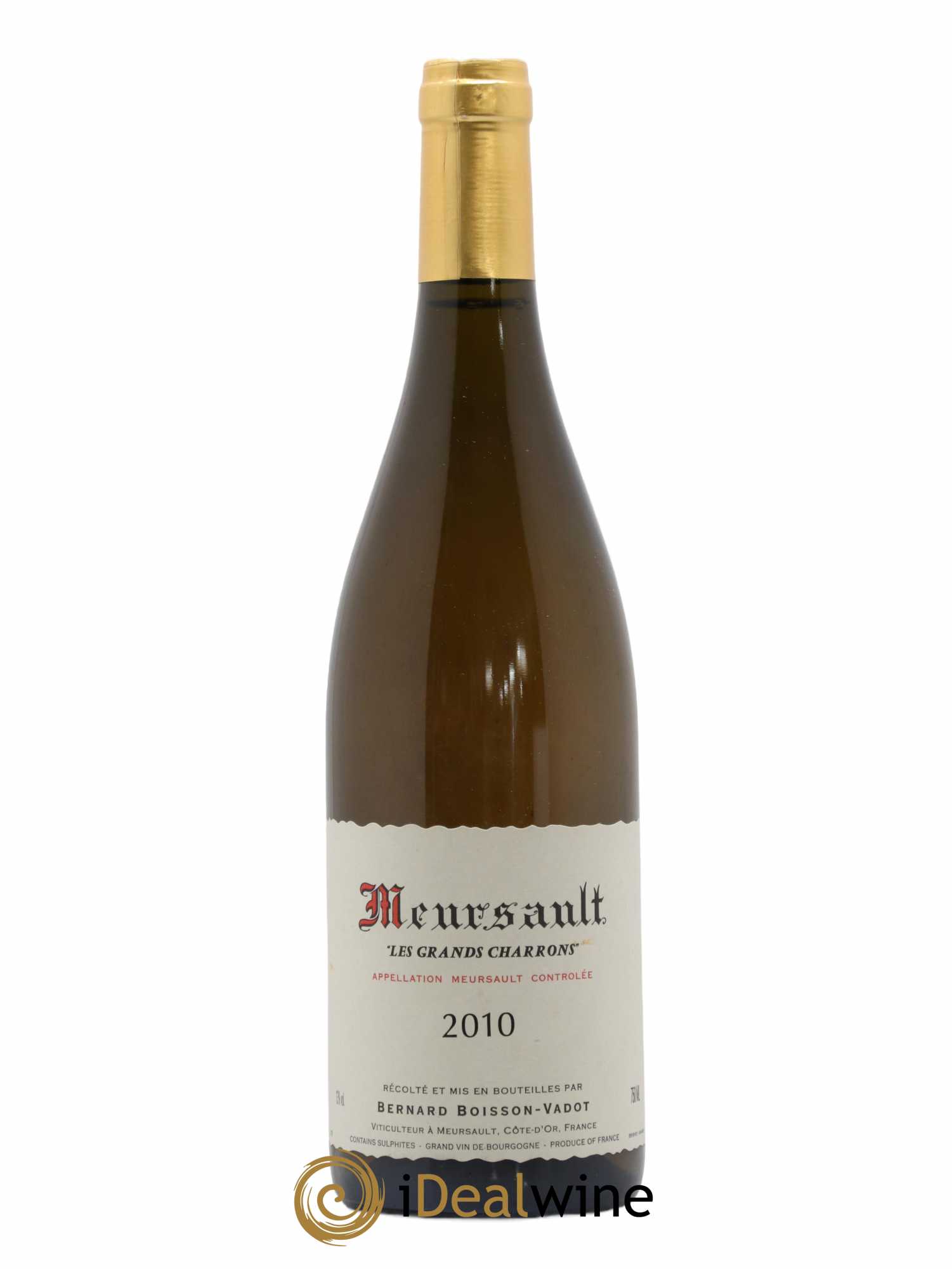 Meursault Les Grands Charrons Boisson-Vadot (Domaine) 2010 - Lot de 1 bouteille - 0