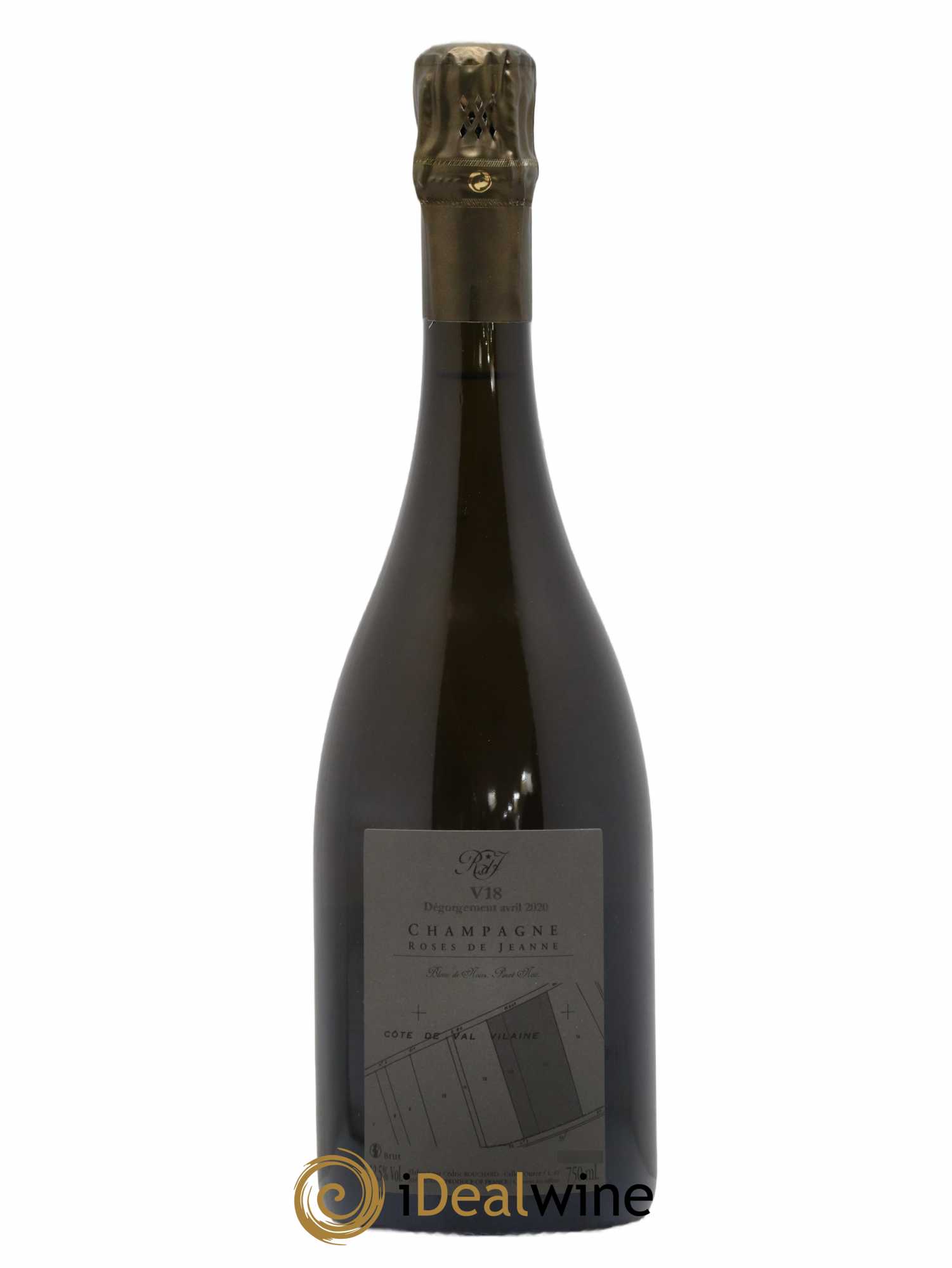 Roses de Jeanne Côte de Val Vilaine Blanc de Noirs Cédric Bouchard 2018 - Lot de 1 bouteille - 1