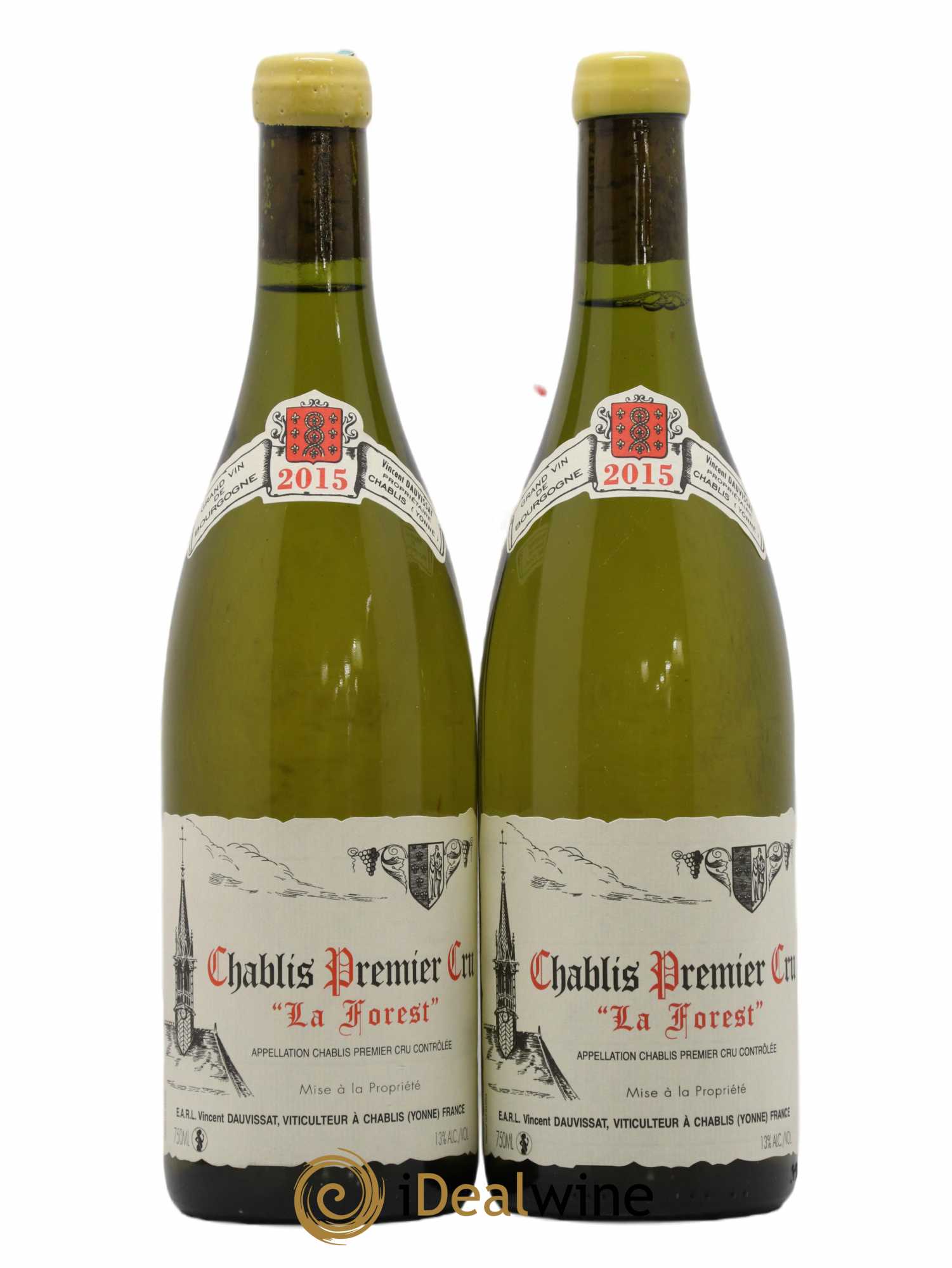 Chablis 1er Cru La Forest Vincent Dauvissat (Domaine) 2015 - Lot de 2 bouteilles - 0