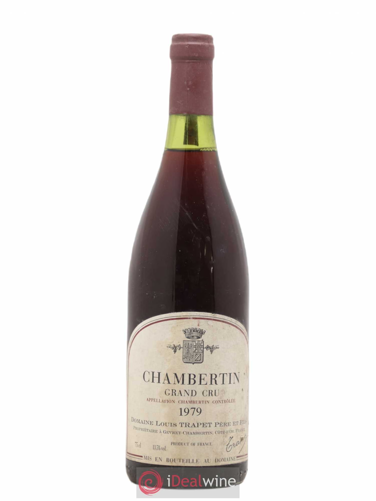 Chambertin Grand Cru Domaine Trapet 1979 - Lot de 1 bouteille - 0