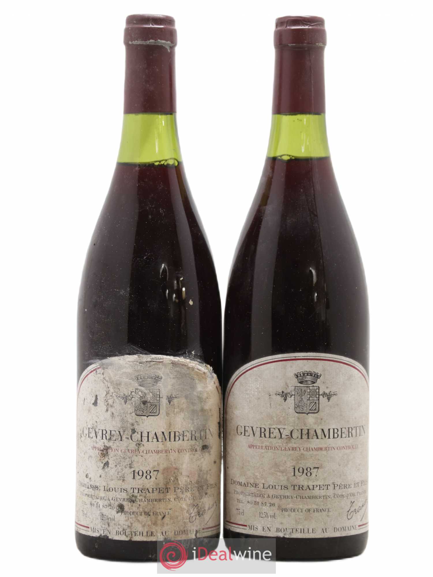 Gevrey-Chambertin Domaine Trapet 1987 - Lot de 2 bouteilles - 0