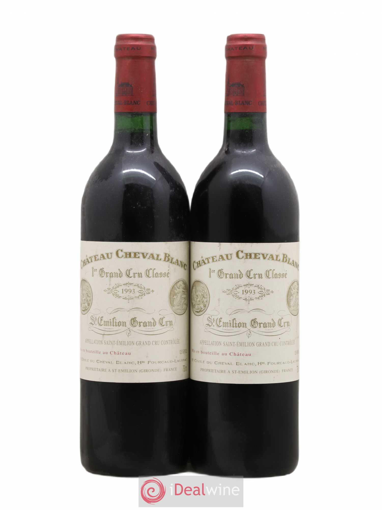 Château Cheval Blanc 1er Grand Cru Classé A 1993 - Lot de 2 bouteilles - 0