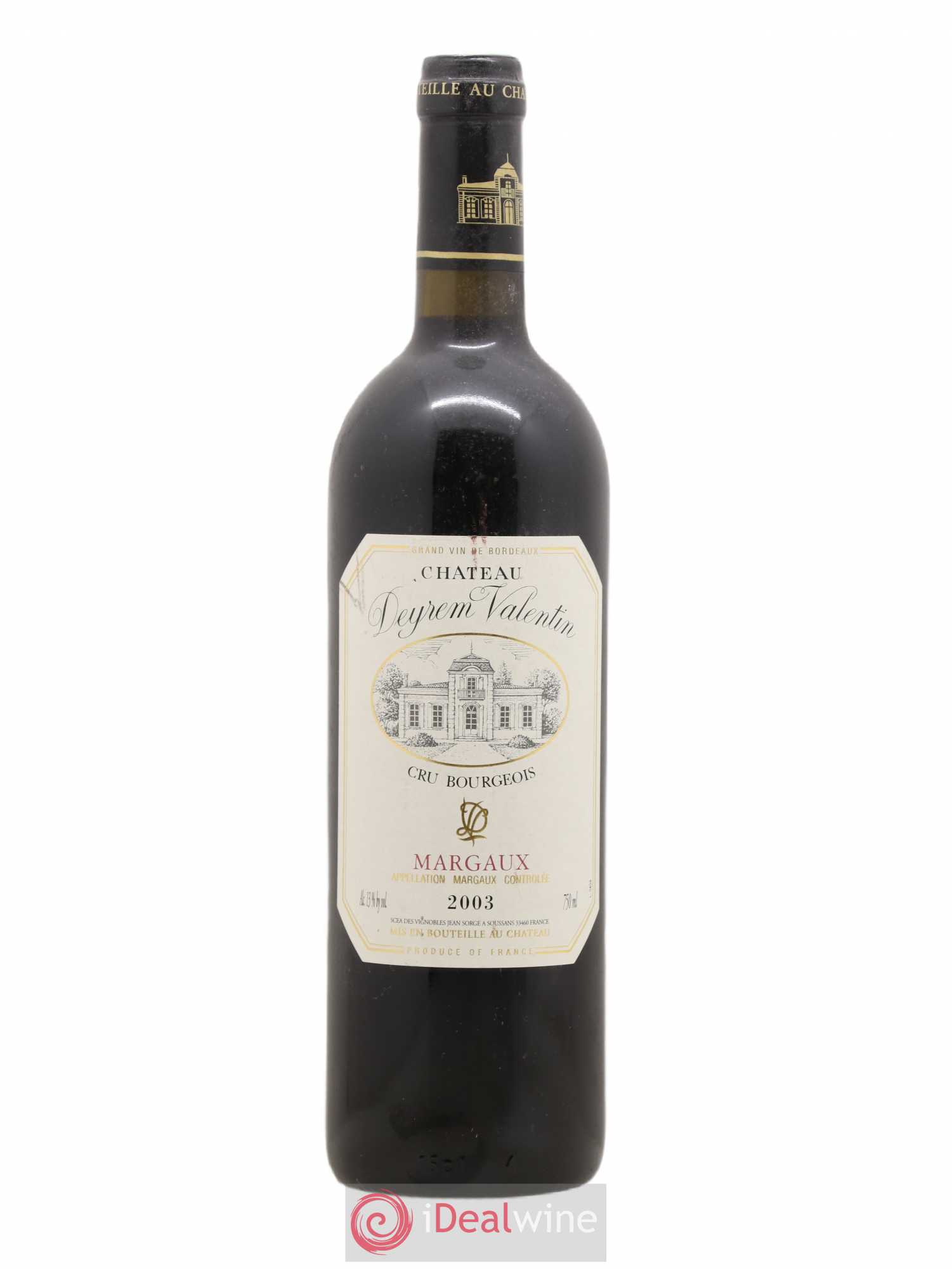 Château Deyrem Valentin Cru Bourgeois 2003 - Lot de 1 bouteille - 0