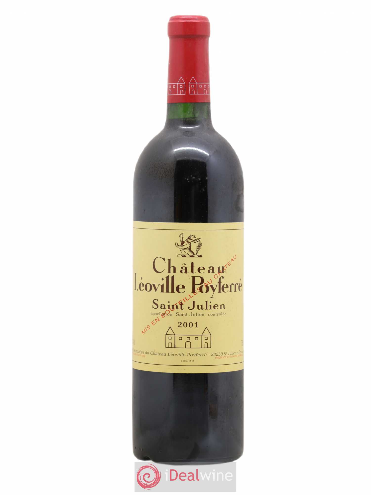 Château Léoville Poyferré 2ème Grand Cru Classé 2001 - Lot de 1 bouteille - 0