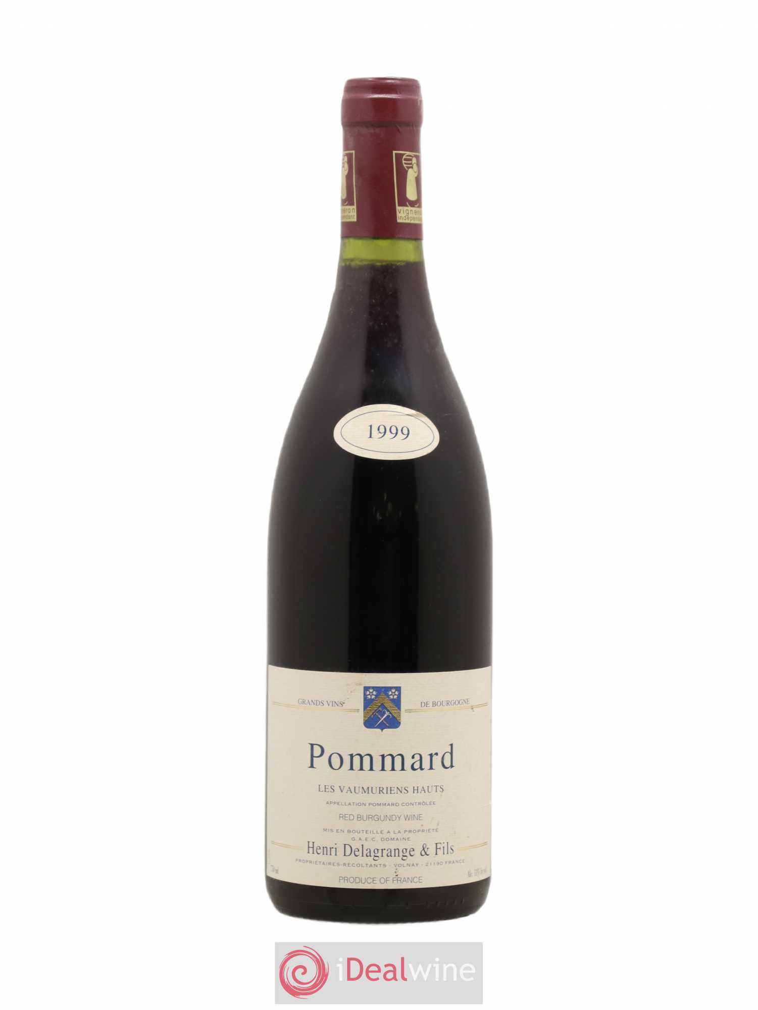 Pommard Les Vaumuriens Hauts Henri Delagrange 1999 - Posten von 1 Flasche - 0