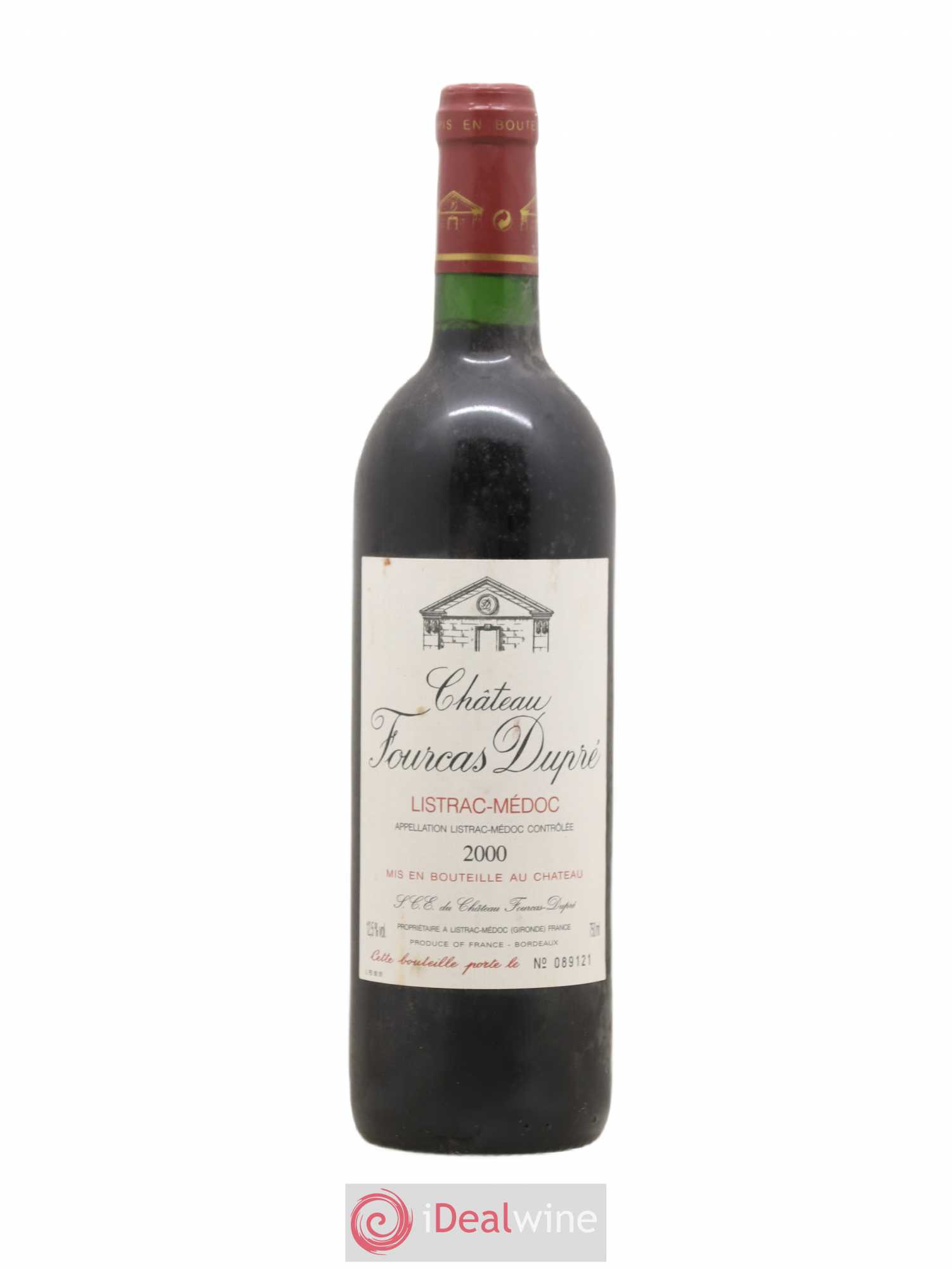 Château Fourcas Dupré 2000 - Lot de 1 bouteille - 0
