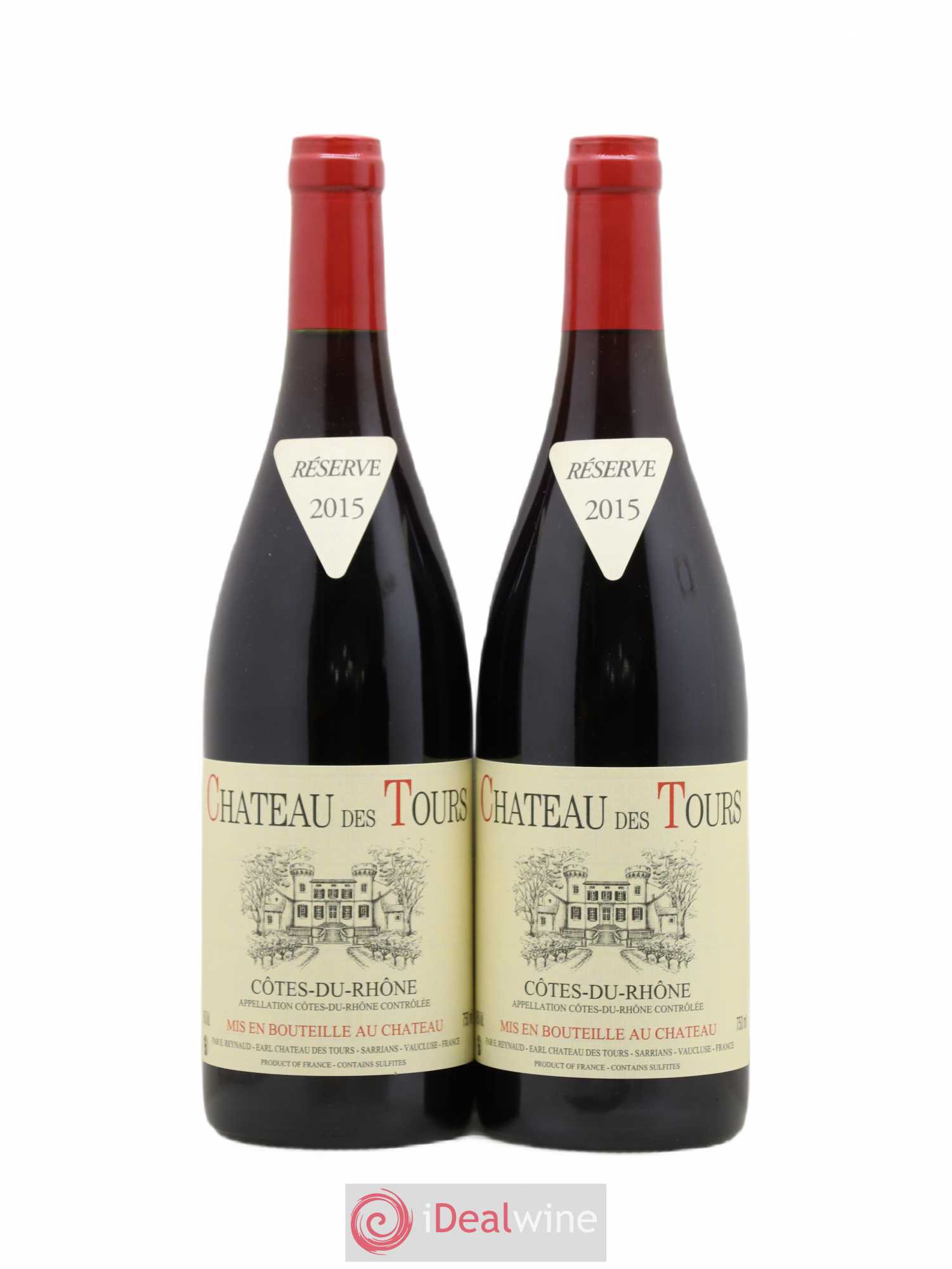 Côtes-du-Rhône Château des Tours Emmanuel Reynaud 2015 - Lot de 2 bouteilles - 0