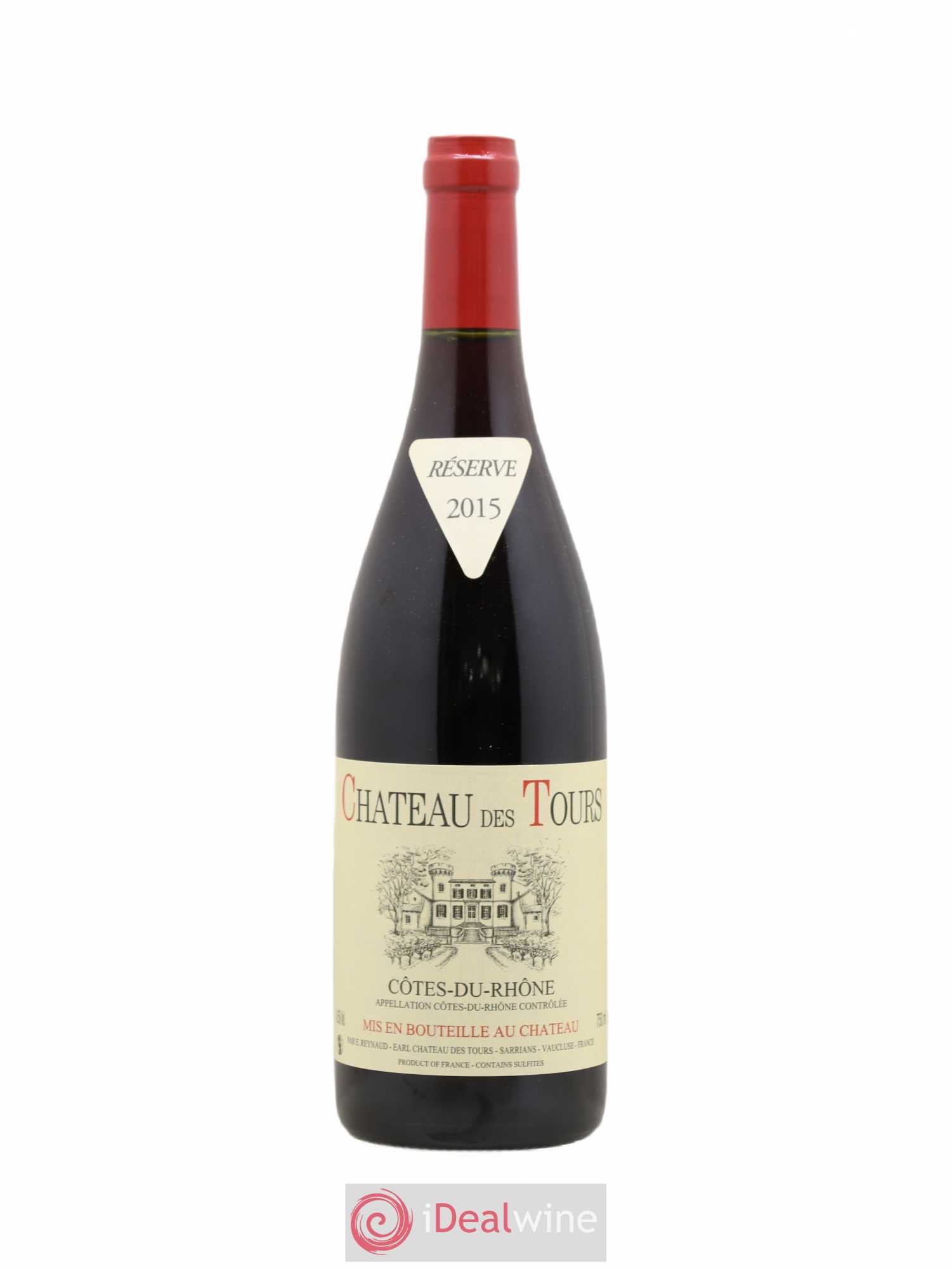 Côtes-du-Rhône Château des Tours Emmanuel Reynaud 2015 - Lot de 1 bouteille - 0