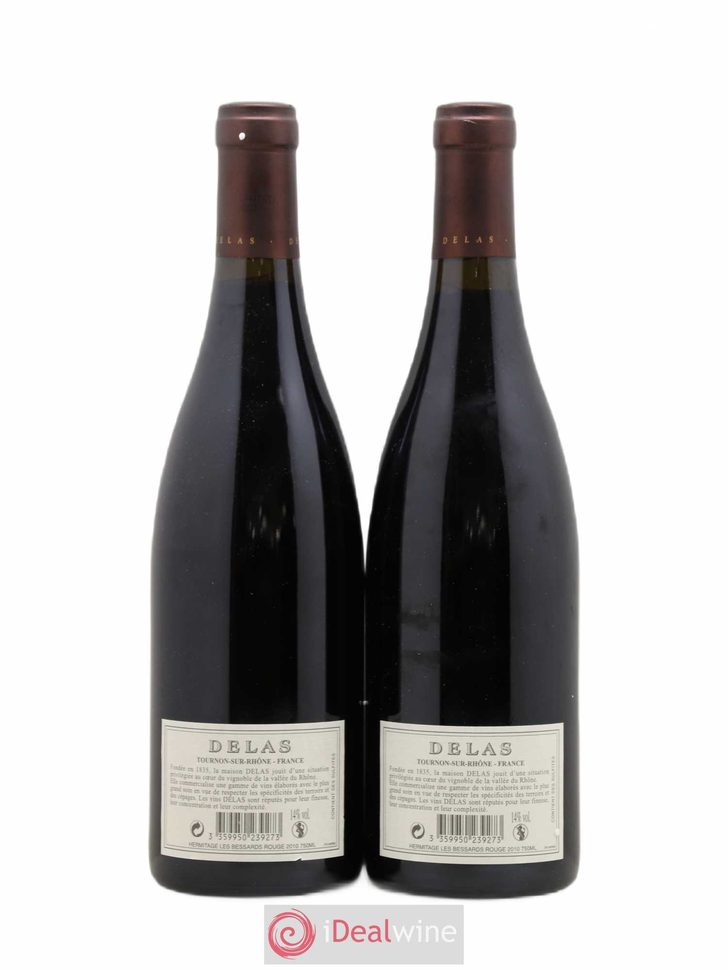 Hermitage Les Bessards Delas Frères 2010 - Lot de 2 bouteilles - 1