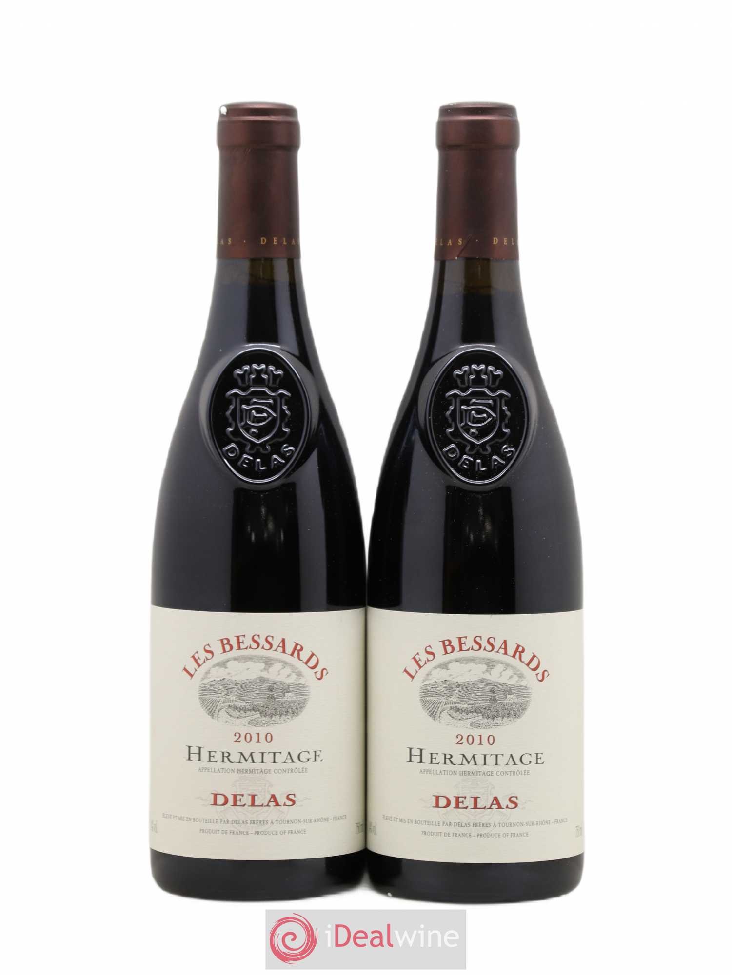 Hermitage Les Bessards Delas Frères 2010 - Lot de 2 bouteilles - 0