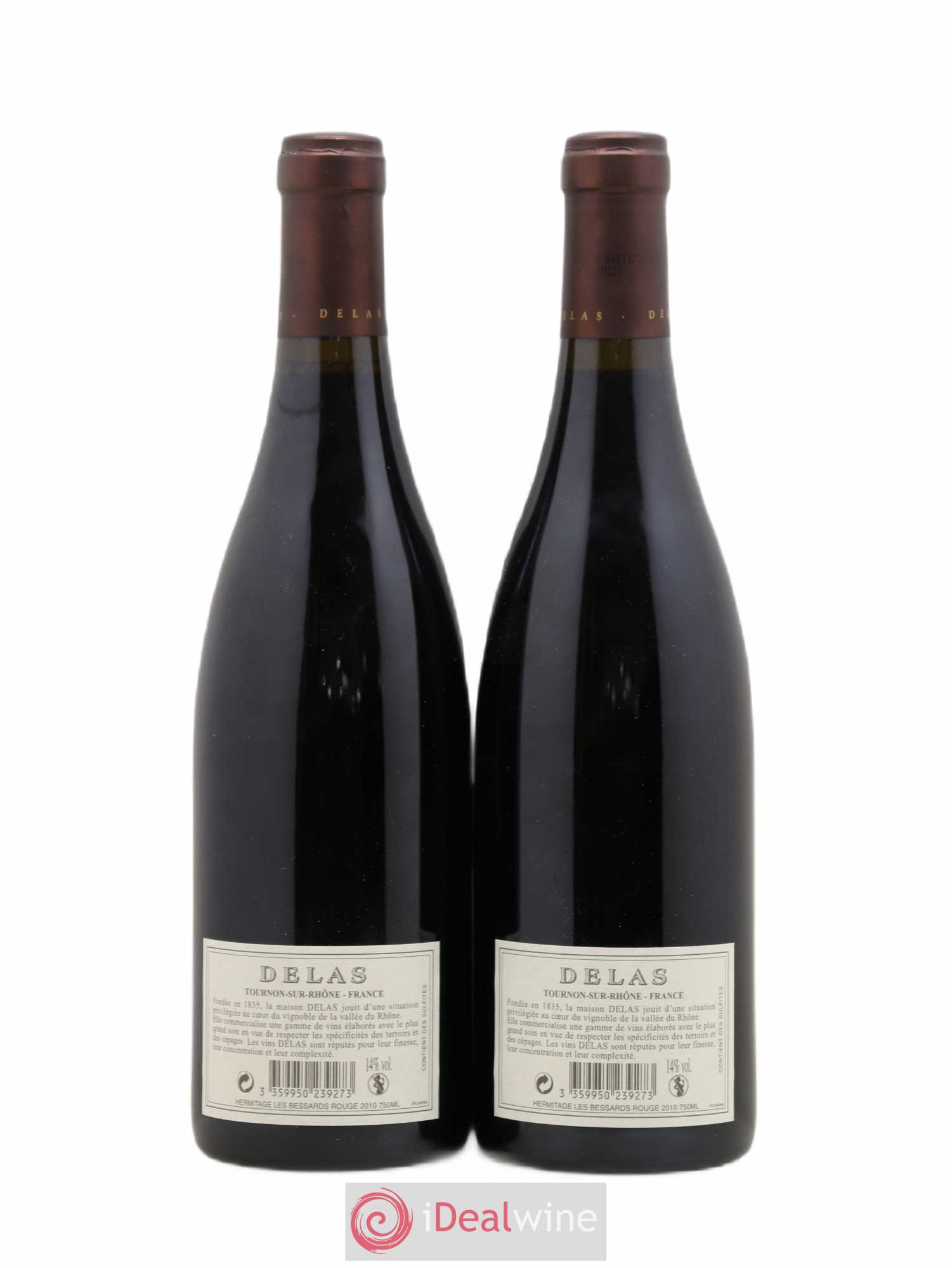 Hermitage Les Bessards Delas Frères 2010 - Lot de 2 bouteilles - 1