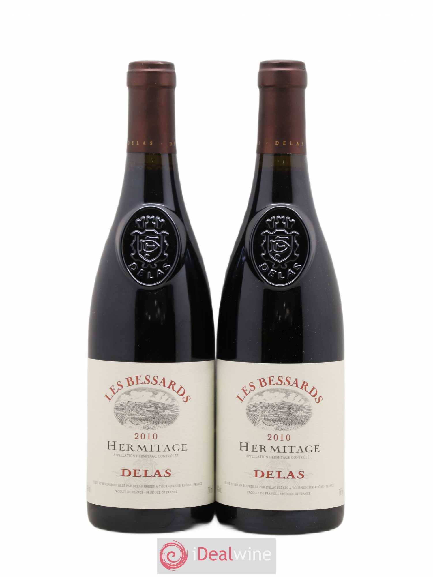 Hermitage Les Bessards Delas Frères 2010 - Lot de 2 bouteilles - 0