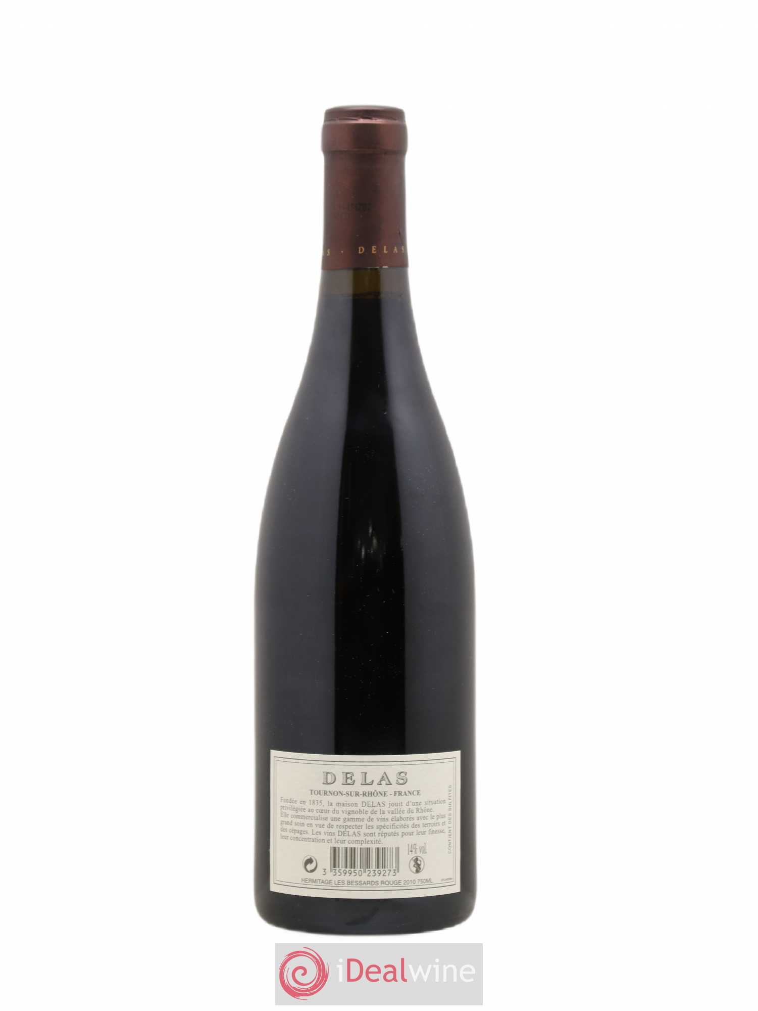 Hermitage Les Bessards Delas Frères 2010 - Lot de 1 bouteille - 1