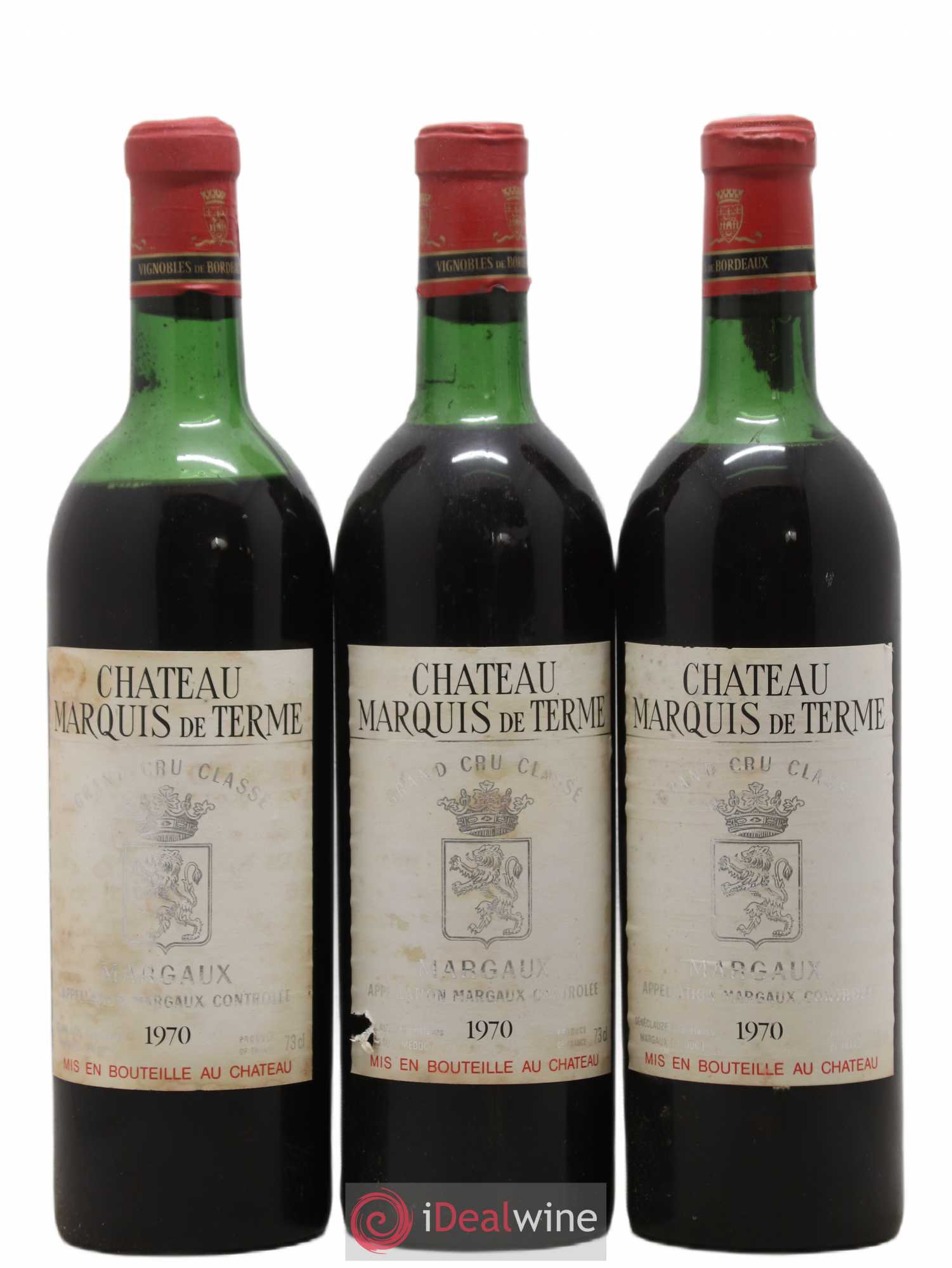 Château Marquis de Terme 4ème Grand Cru Classé 1970 - Lot de 12 bouteilles - 3