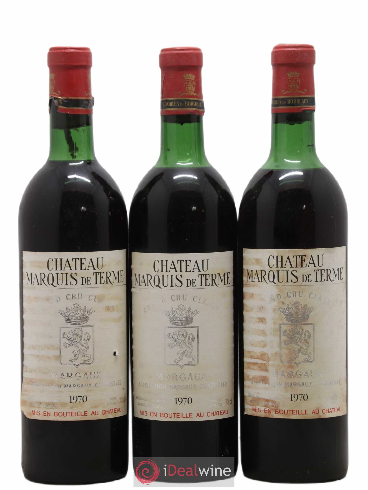 Château Marquis de Terme 4ème Grand Cru Classé 1970 - Lot de 12 bouteilles - 4