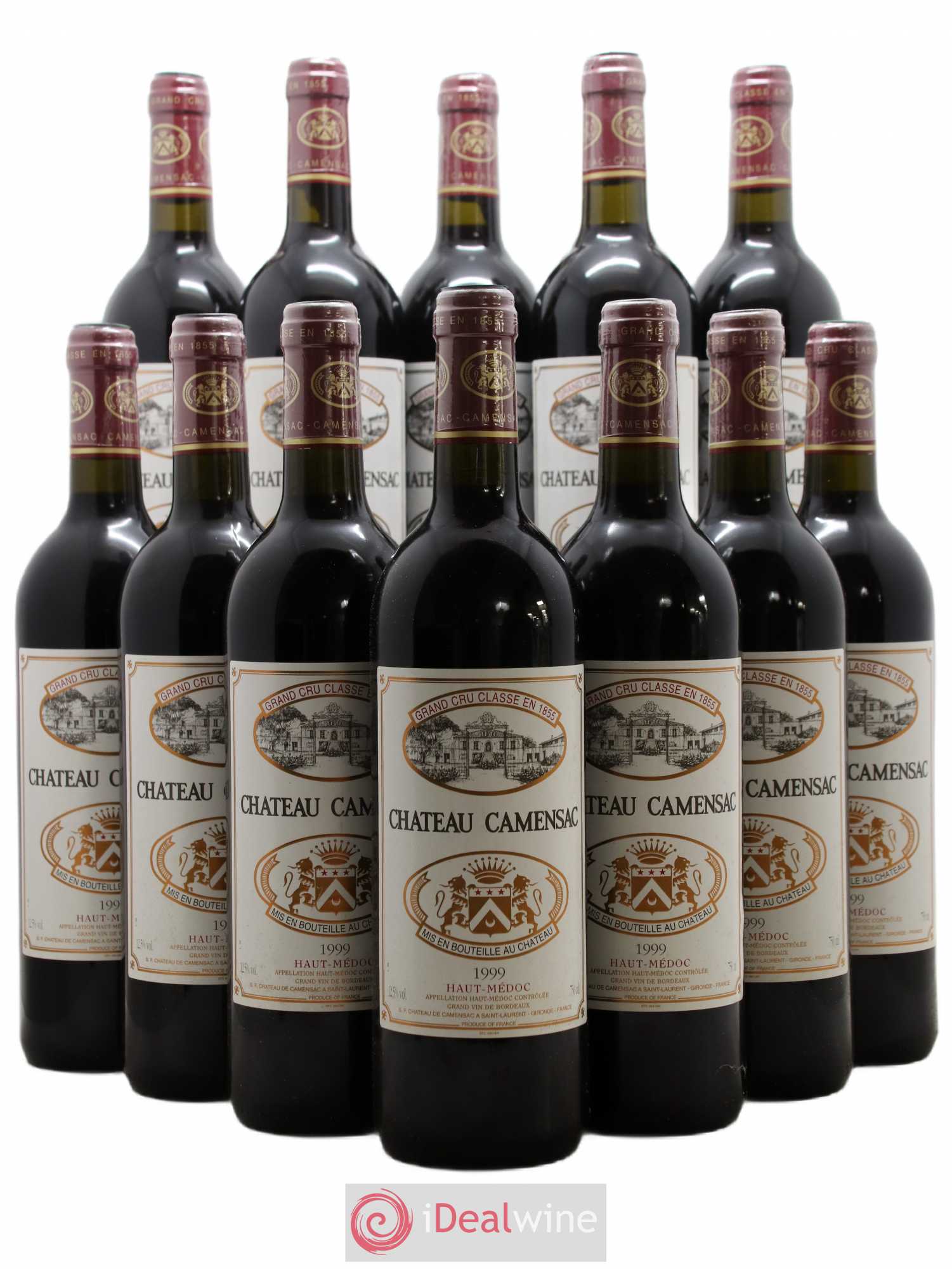 Château Camensac 5ème Grand Cru Classé 1999 - Lot de 12 bouteilles - 0