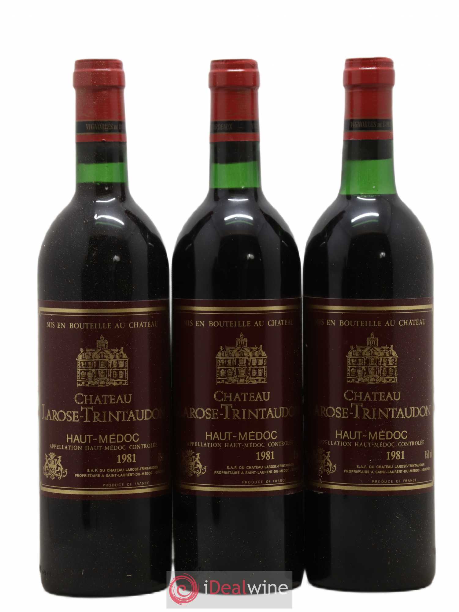 Château Larose Trintaudon Cru Bourgeois 1981 - Lot de 12 bouteilles - 1